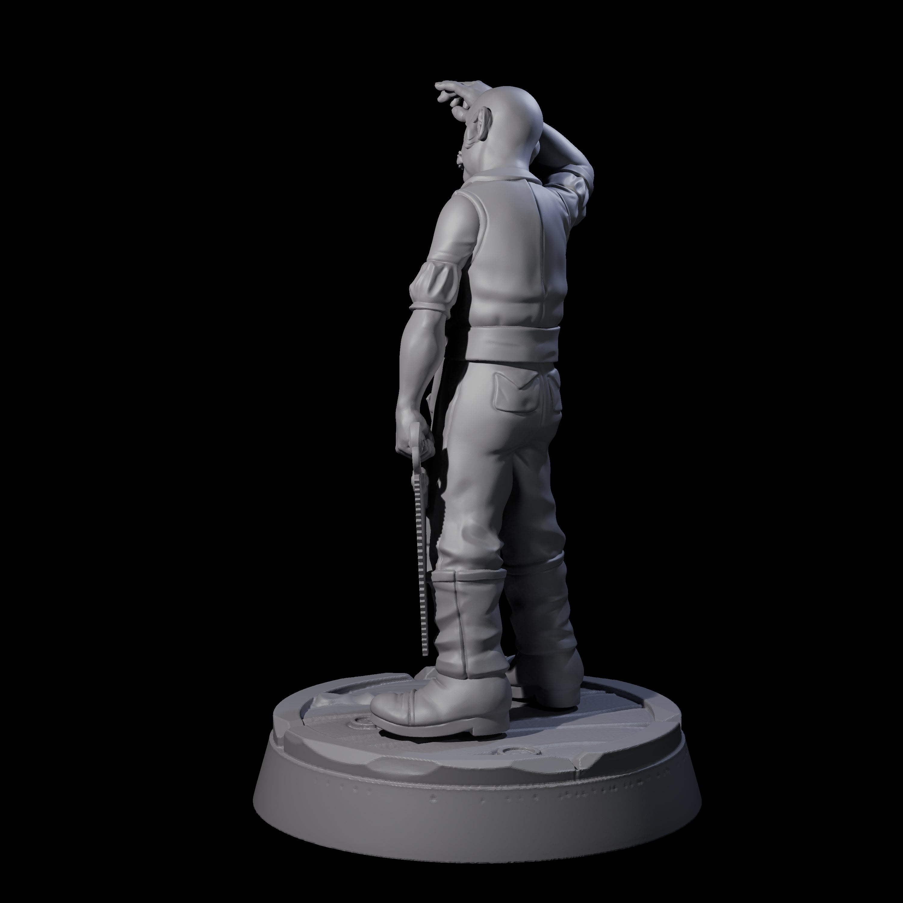 Weary Human Ship Doctor Miniature for Dungeons and Dragons, Pathfinder or other TTRPGs