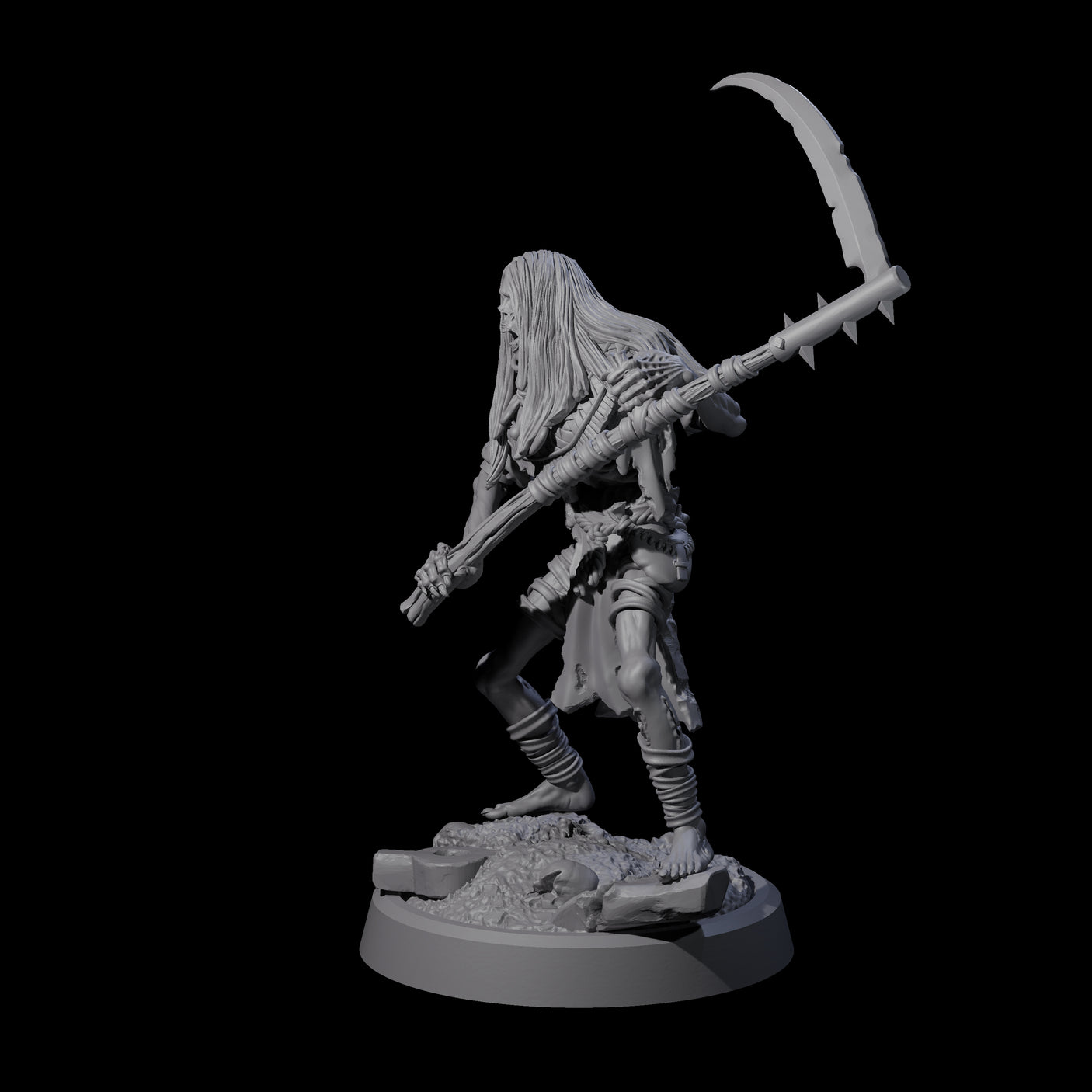 Weathered Zombie Serf D Miniature for Dungeons and Dragons, Pathfinder or other TTRPGs