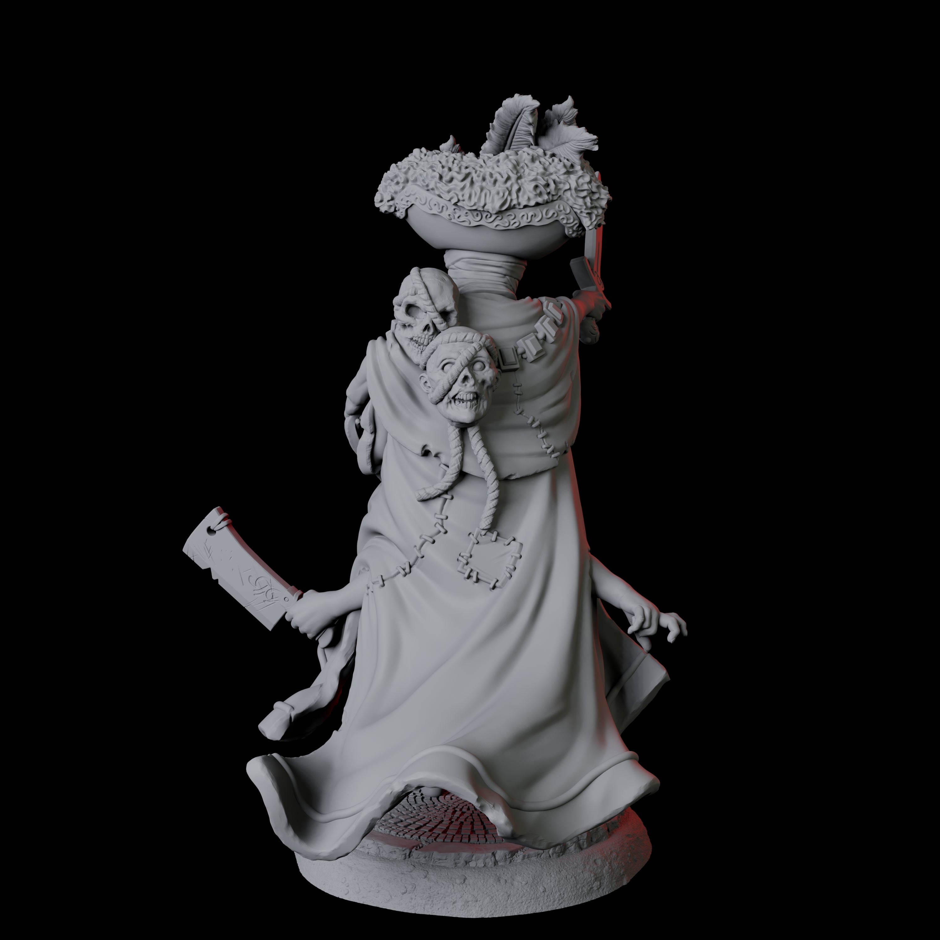 Weird Halfling Jester Pair D Miniature for Dungeons and Dragons, Pathfinder or other TTRPGs