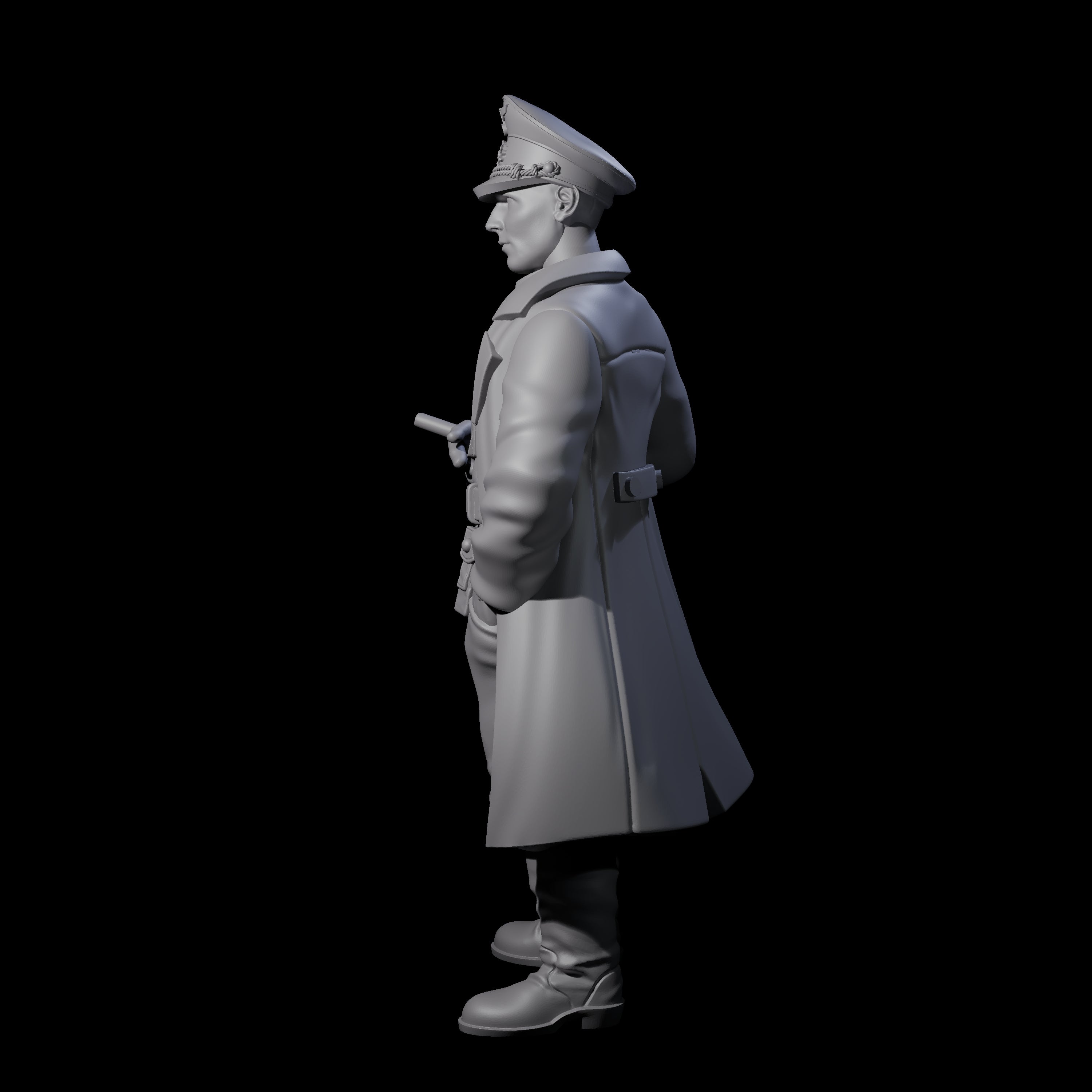 Weird War German Calculating Officer B Miniature for Dungeons and Dragons, Pathfinder or other TTRPGs