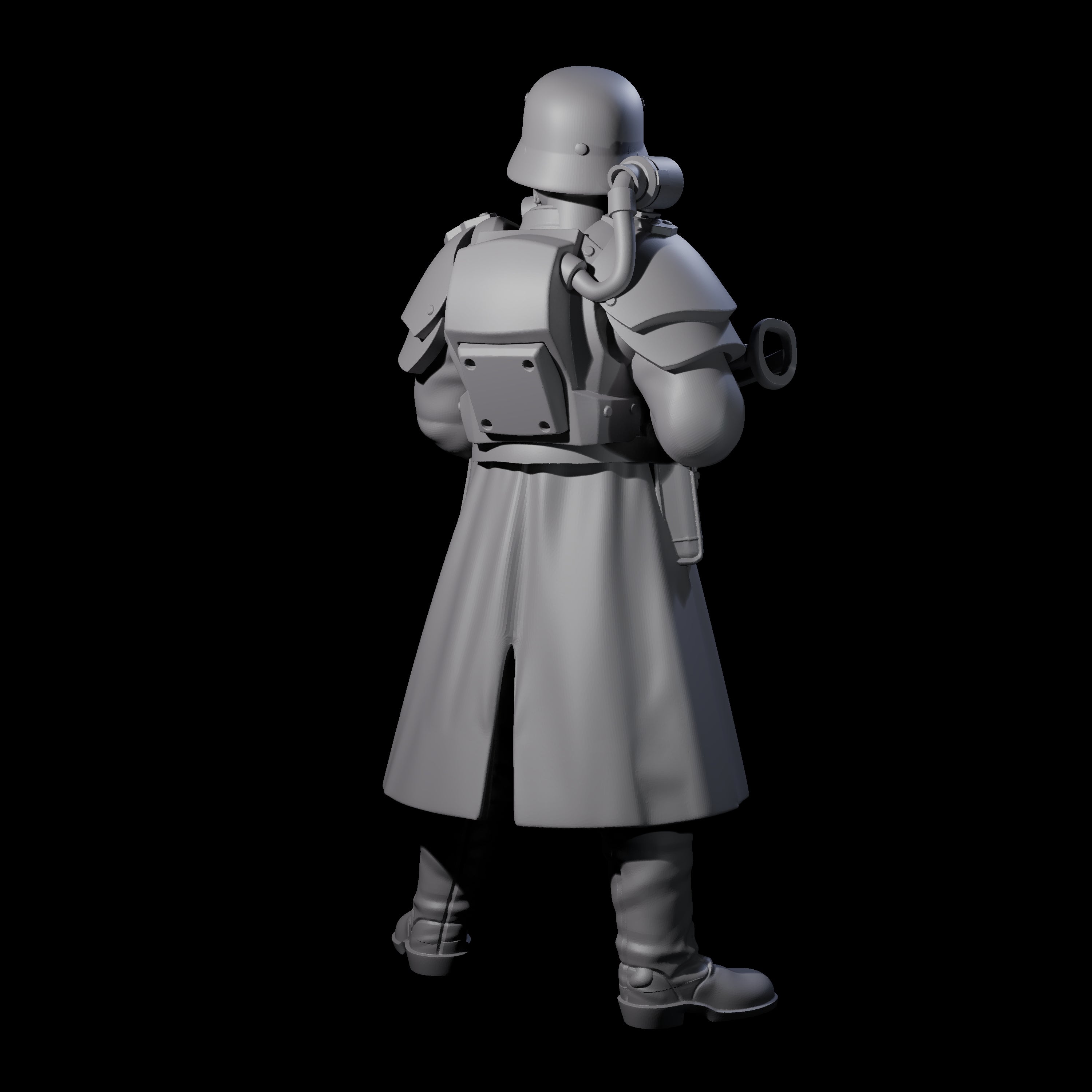 Weird War German Fast Firing SMG Commando A Miniature for Dungeons and Dragons, Pathfinder or other TTRPGs