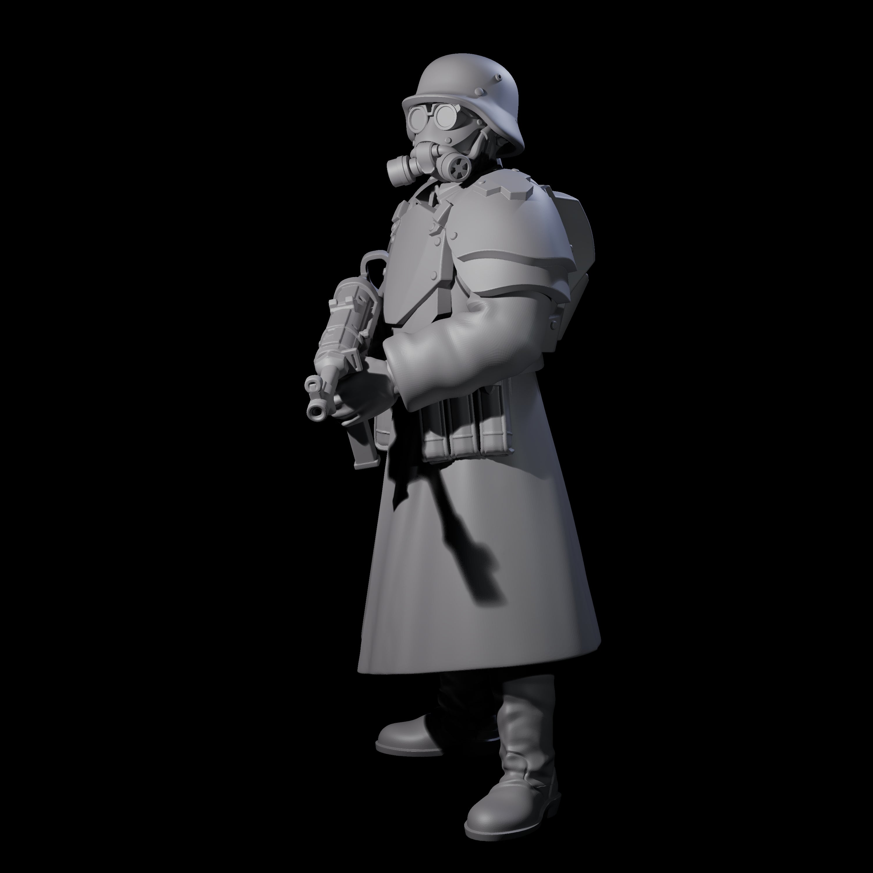 Weird War German Fast Firing SMG Commando A Miniature for Dungeons and Dragons, Pathfinder or other TTRPGs