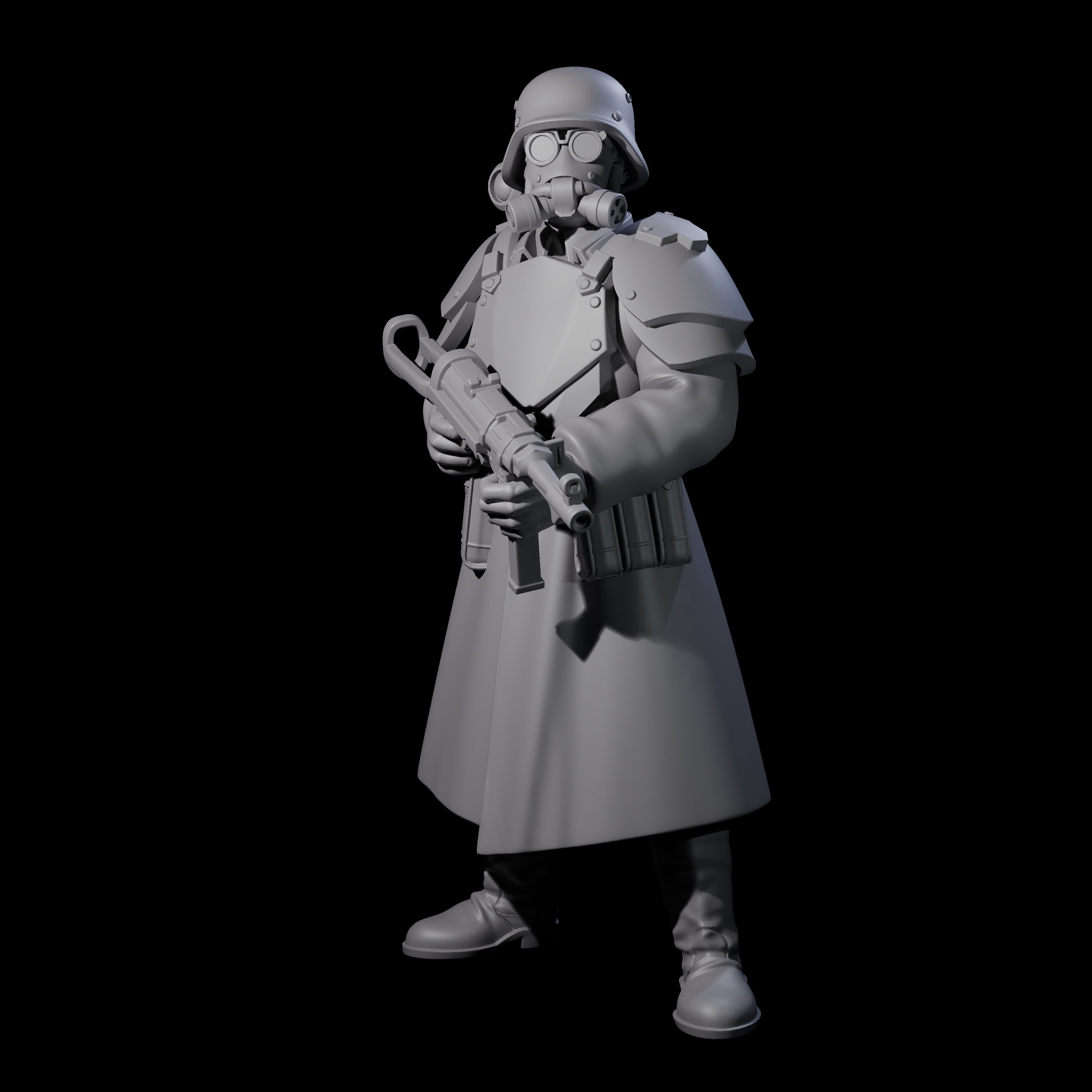 Weird War German Fast Firing SMG Commando A Miniature for Dungeons and Dragons, Pathfinder or other TTRPGs