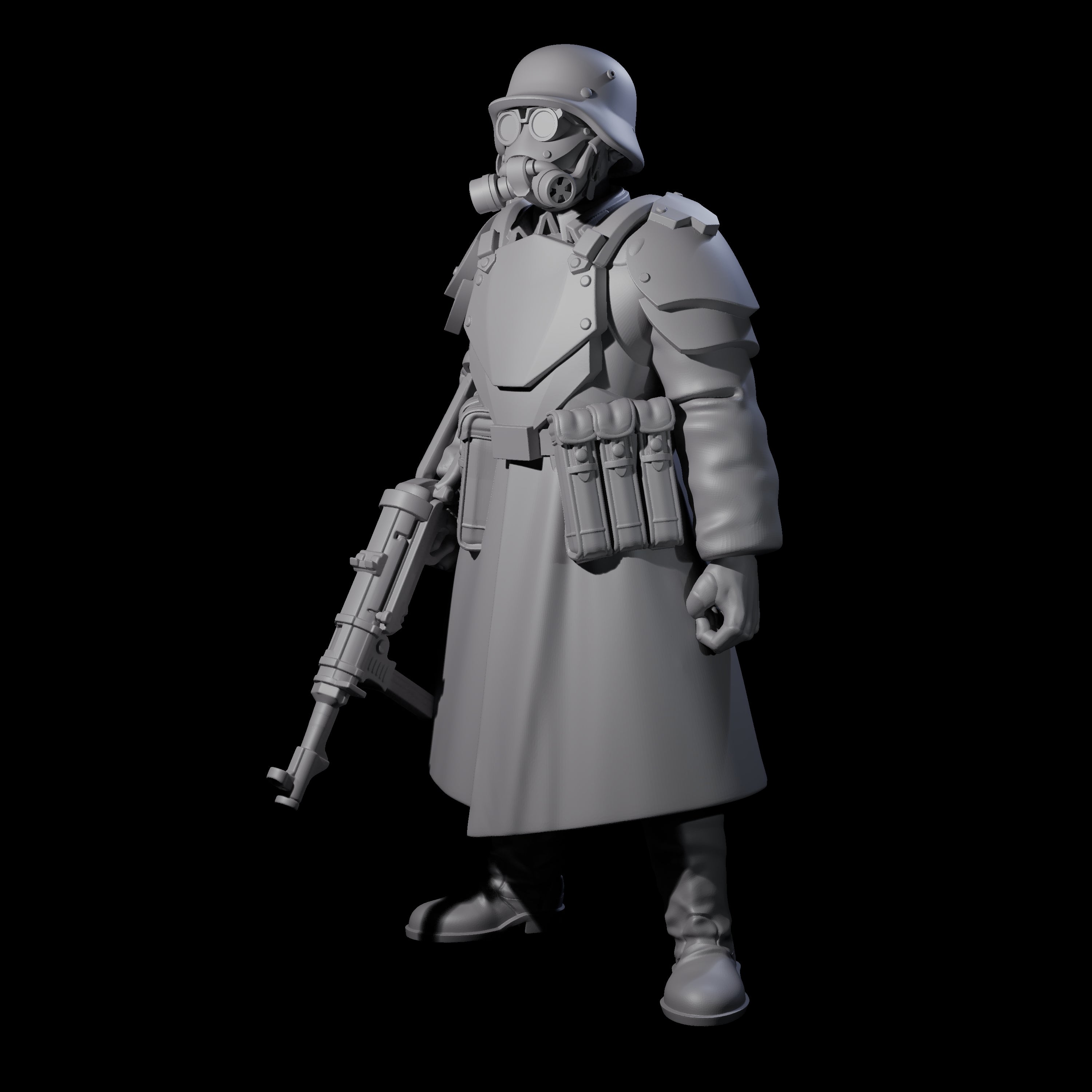 Weird War German Fast Firing SMG Commando C Miniature for Dungeons and Dragons, Pathfinder or other TTRPGs