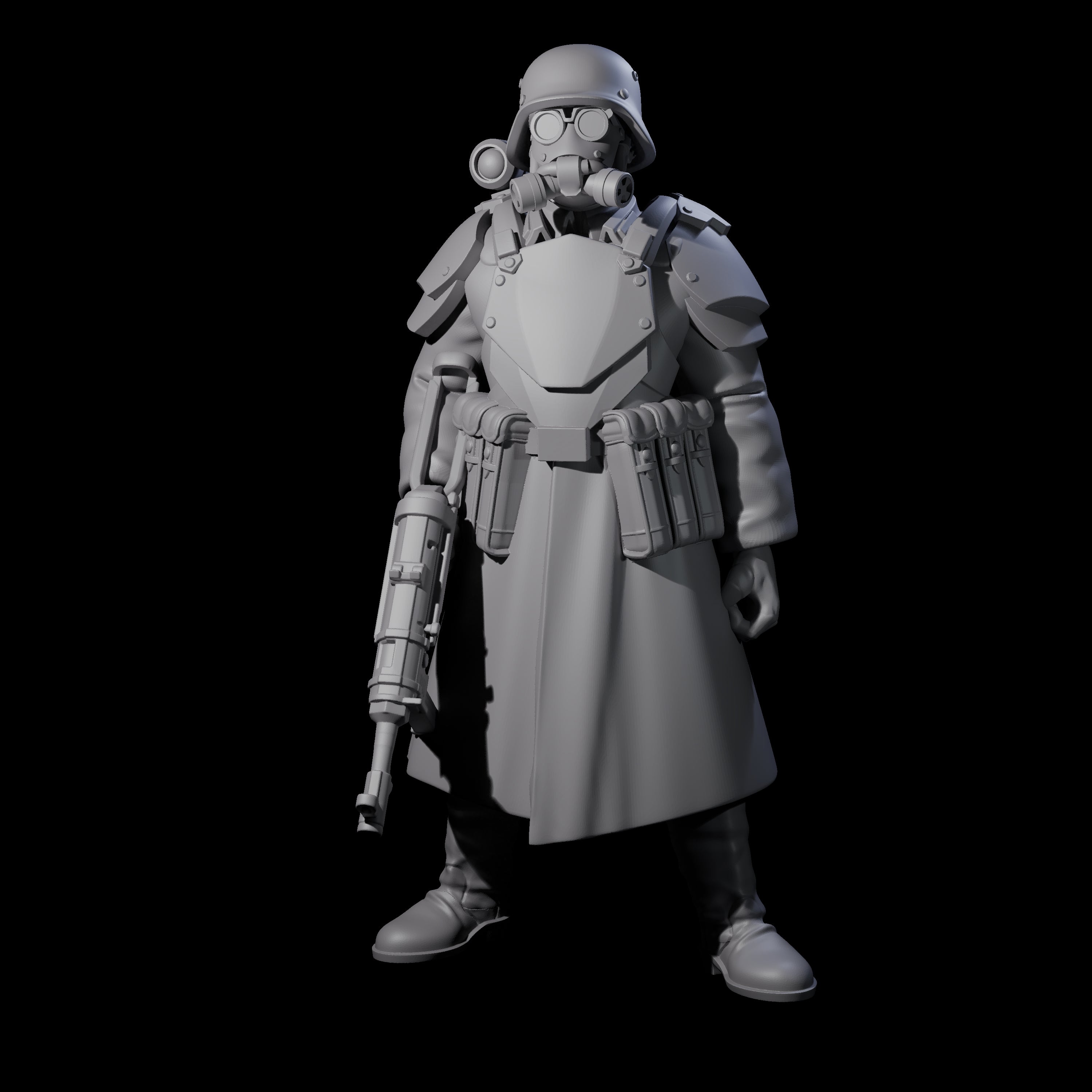 Weird War German Fast Firing SMG Commando C Miniature for Dungeons and Dragons, Pathfinder or other TTRPGs