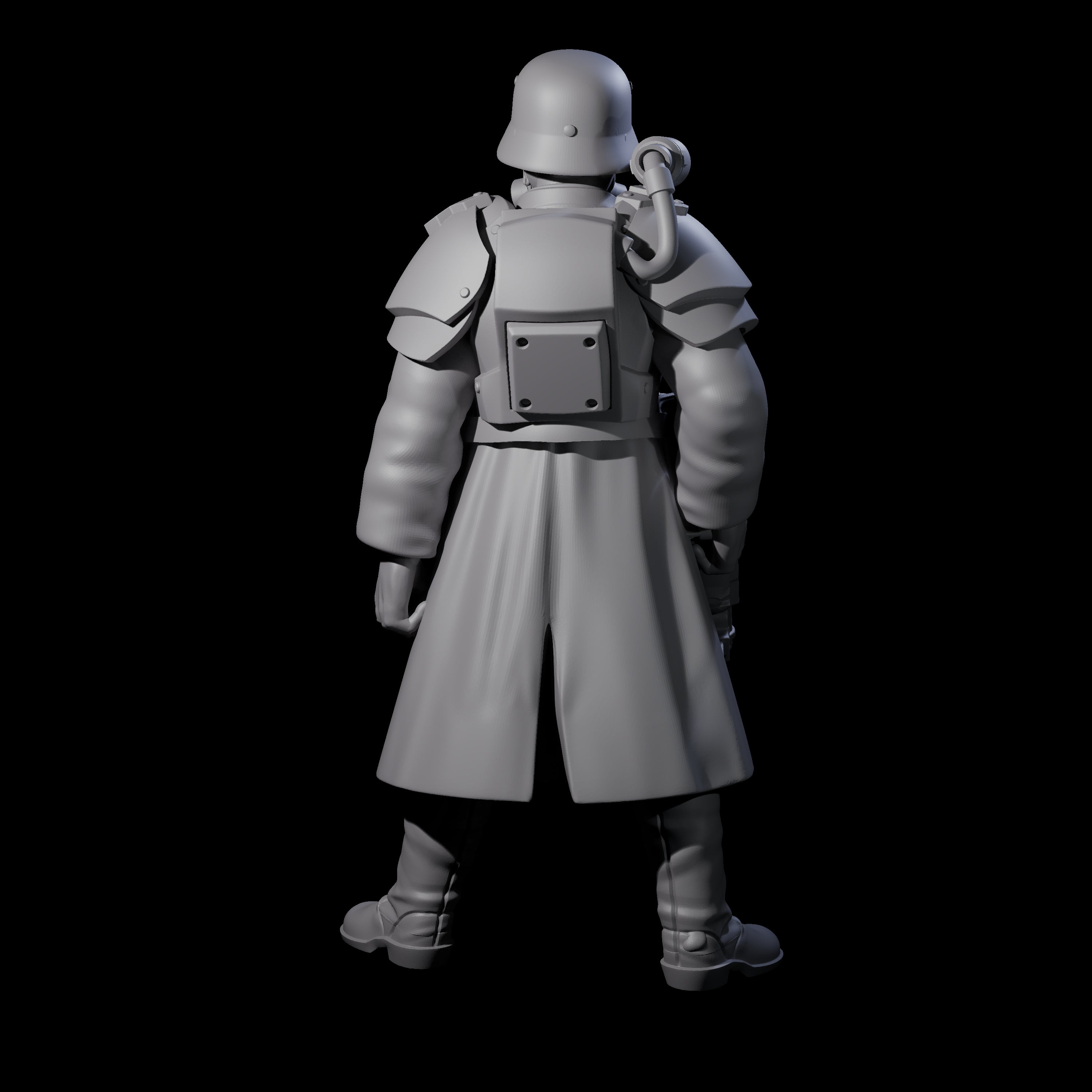 Weird War German Fast Firing SMG Commando C Miniature for Dungeons and Dragons, Pathfinder or other TTRPGs