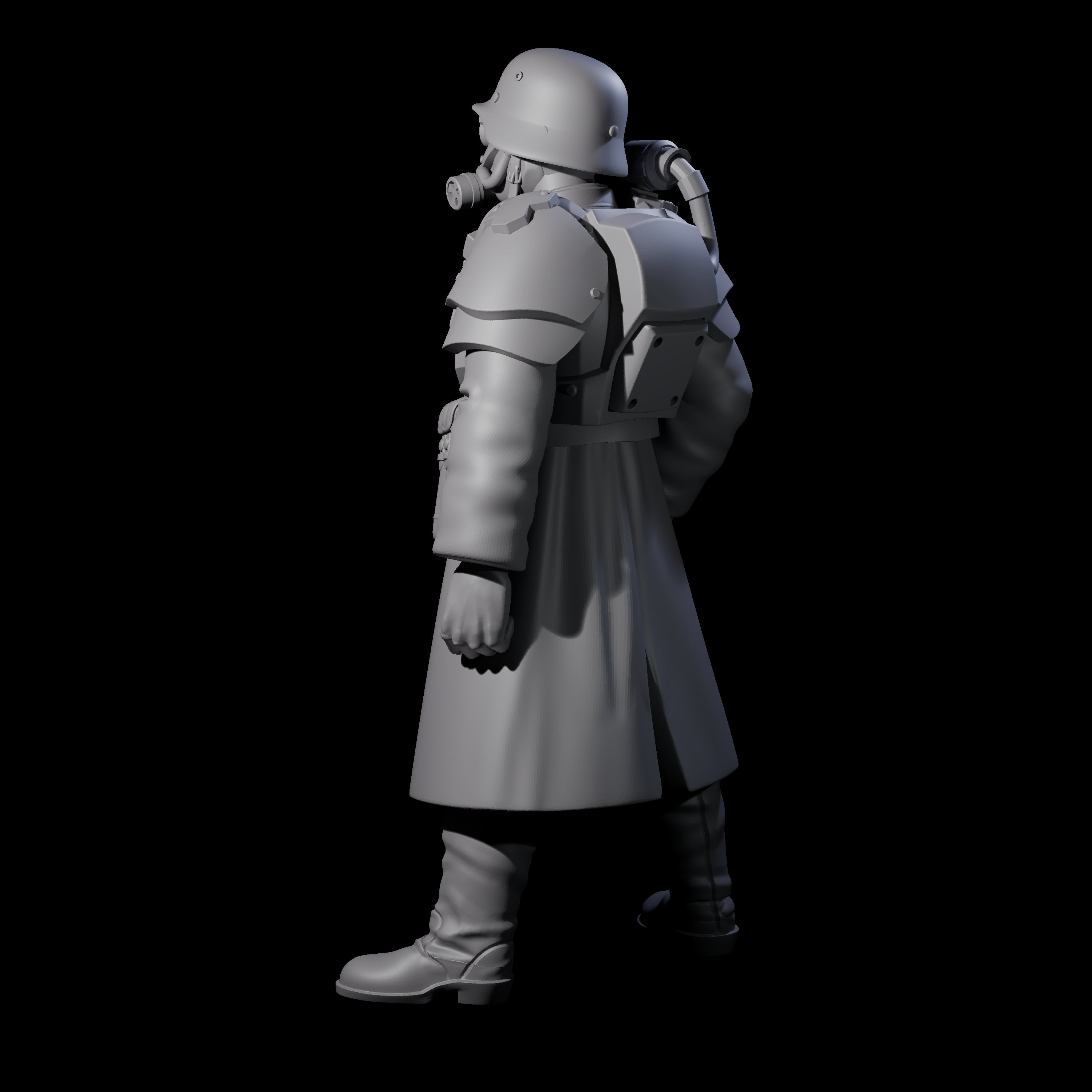 Weird War German Fast Firing SMG Commando C Miniature for Dungeons and Dragons, Pathfinder or other TTRPGs