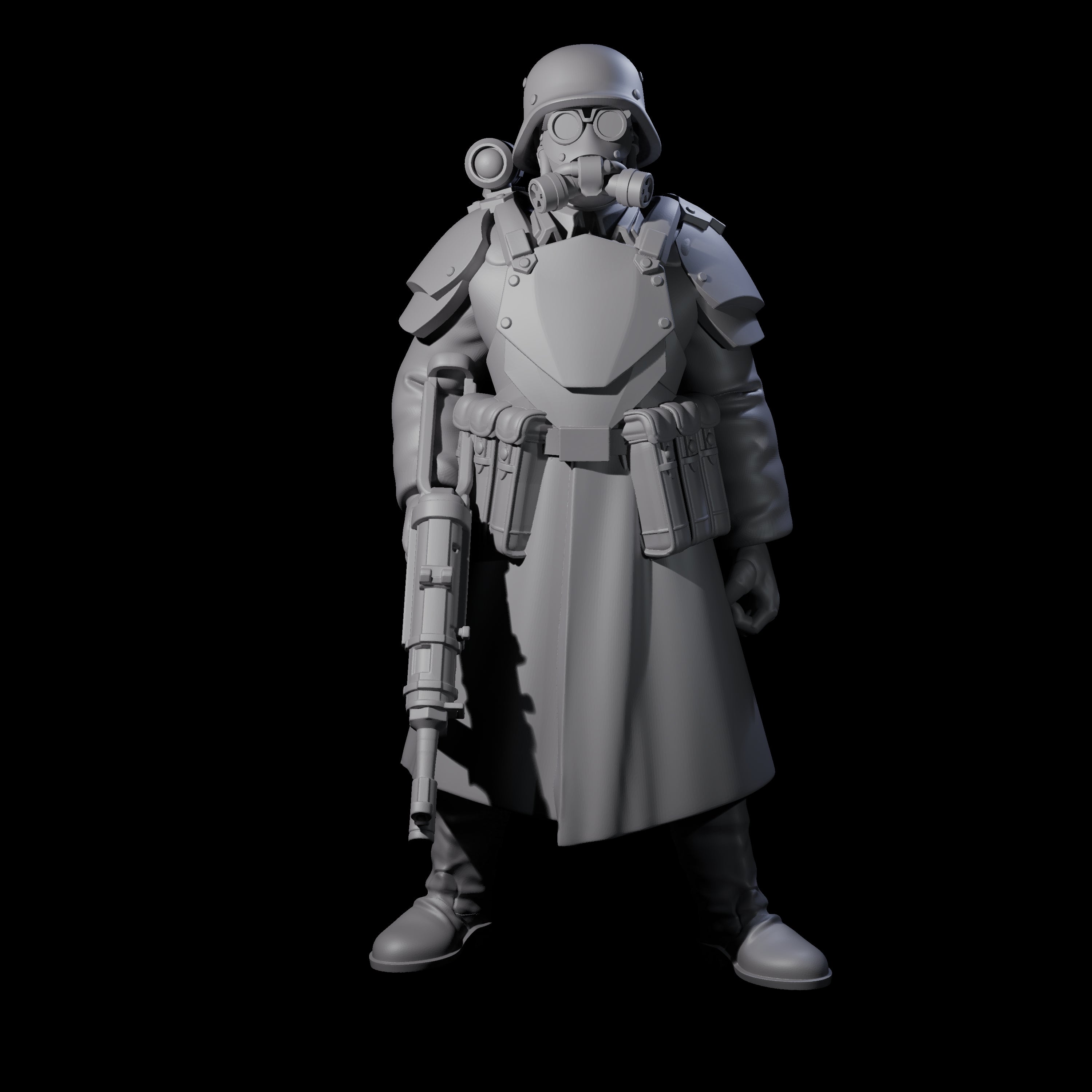 Weird War German Fast Firing SMG Commandos Miniature for Dungeons and Dragons, Pathfinder or other TTRPGs