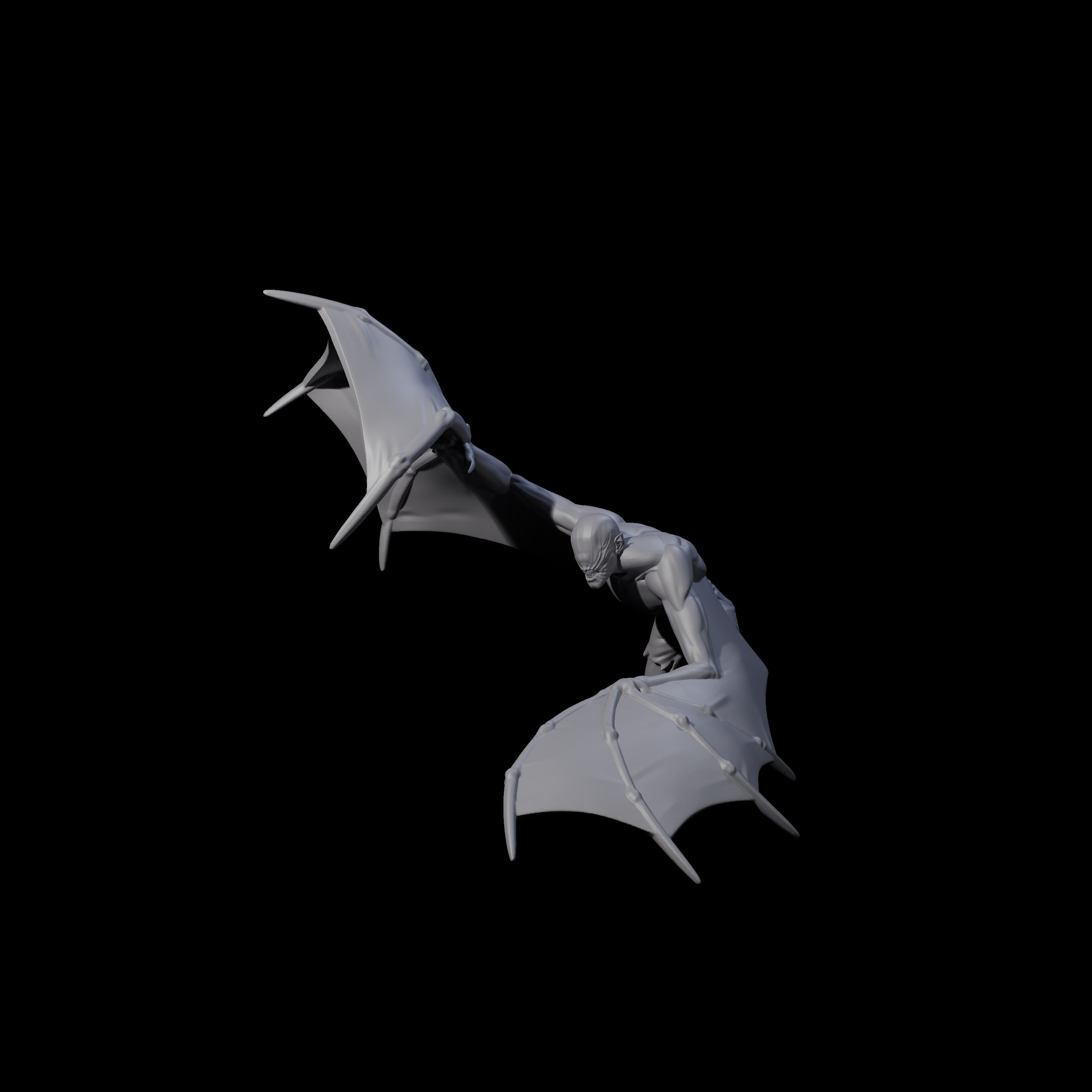 Weird War German Flapping Vampire Spawn A Miniature for Dungeons and Dragons, Pathfinder or other TTRPGs