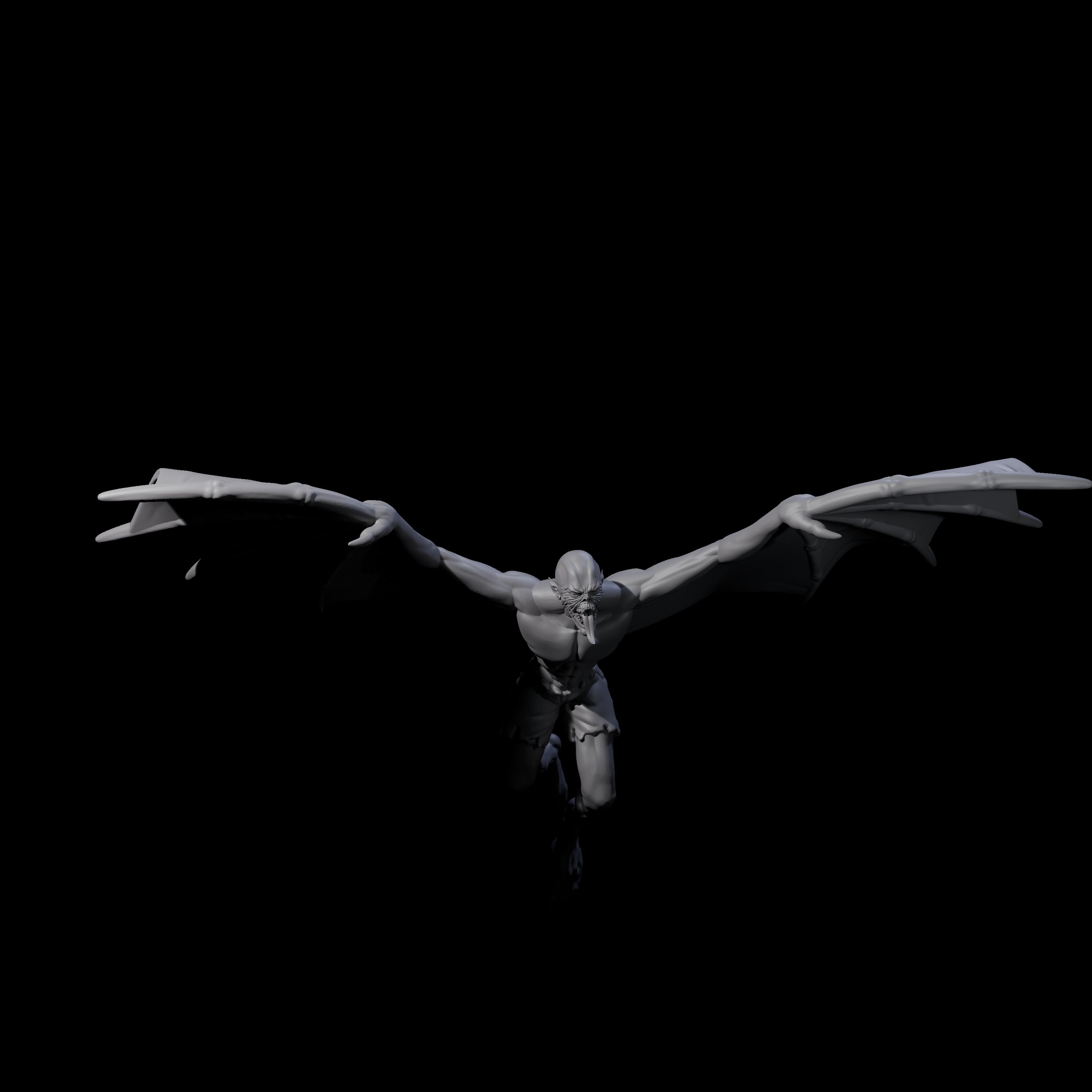 Weird War German Flapping Vampire Spawn B Miniature for Dungeons and Dragons, Pathfinder or other TTRPGs