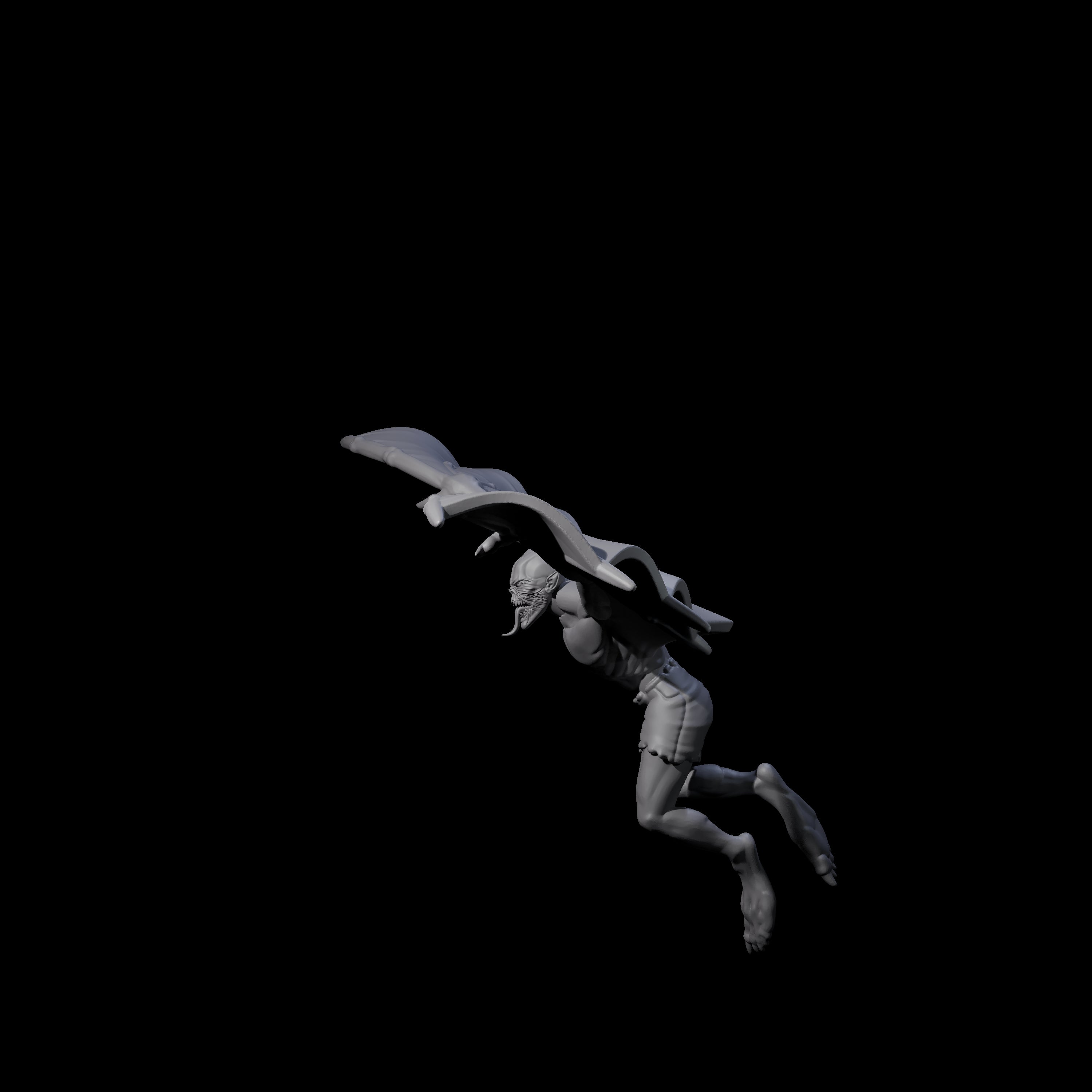 Weird War German Flapping Vampire Spawn B Miniature for Dungeons and Dragons, Pathfinder or other TTRPGs