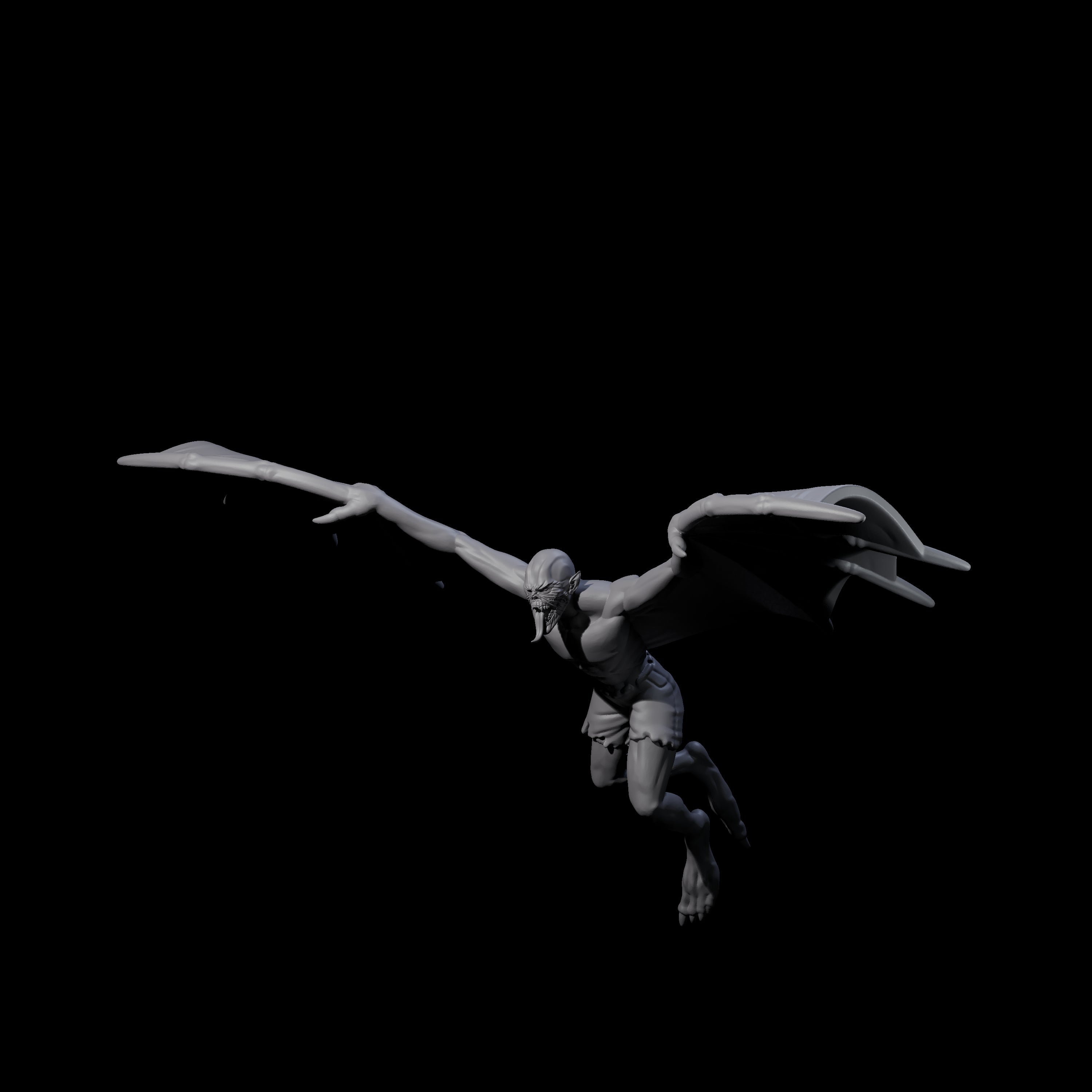 Weird War German Flapping Vampire Spawn B Miniature for Dungeons and Dragons, Pathfinder or other TTRPGs