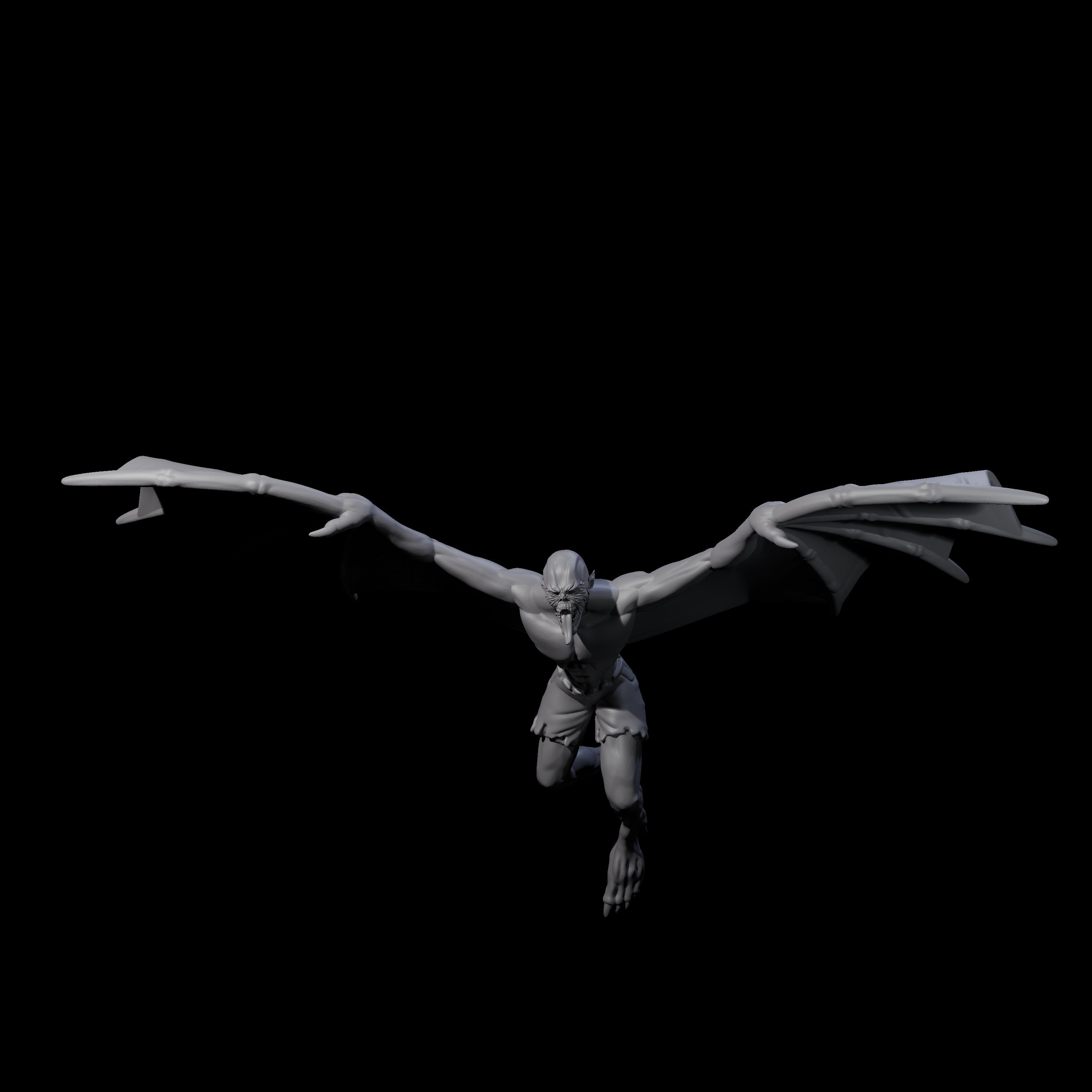 Weird War German Flapping Vampire Spawn B Miniature for Dungeons and Dragons, Pathfinder or other TTRPGs