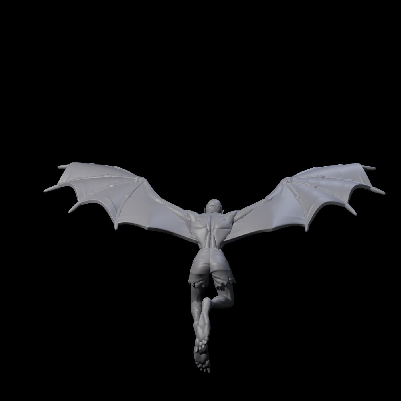 Weird War German Flapping Vampire Spawn B Miniature for Dungeons and Dragons, Pathfinder or other TTRPGs