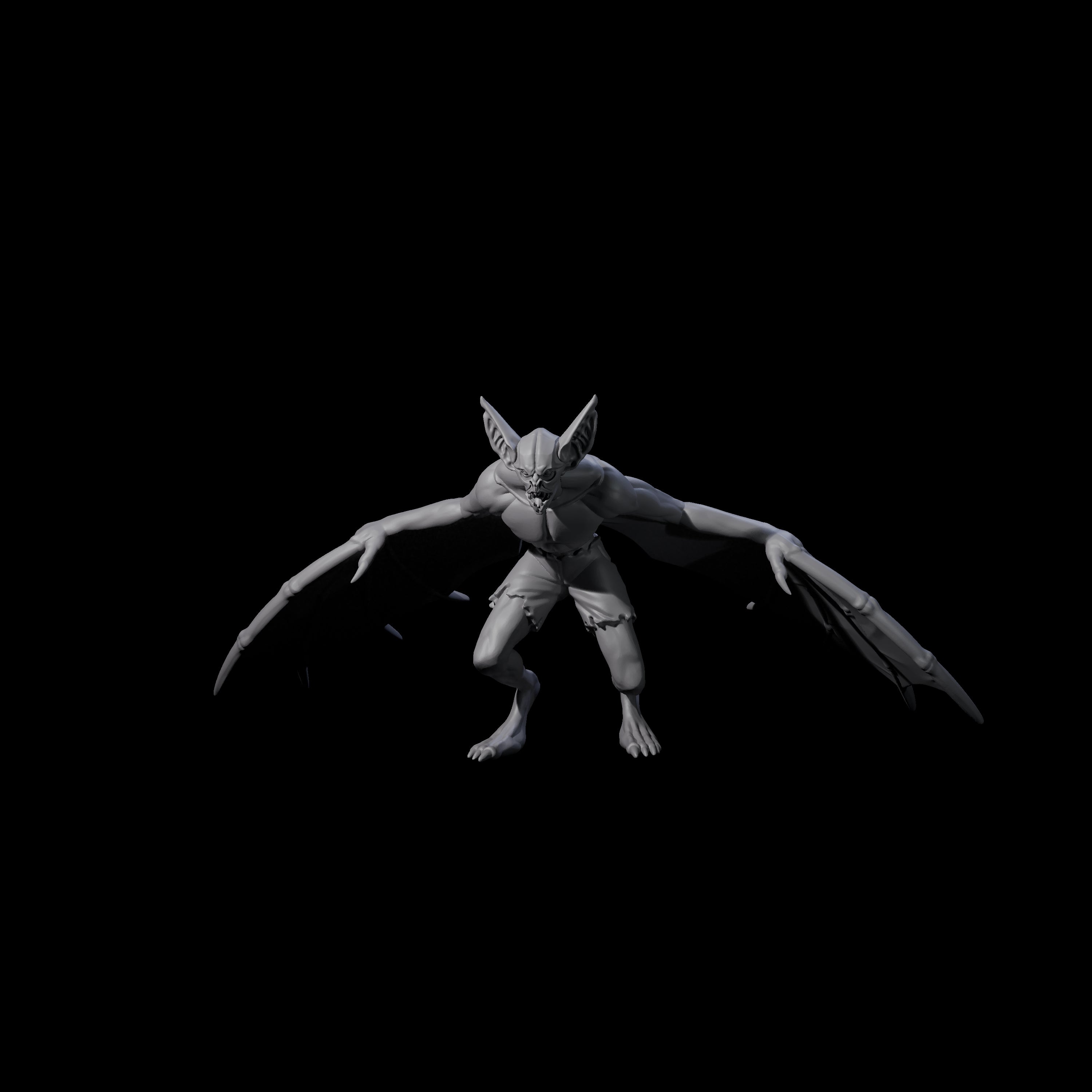 Weird War German Flapping Vampire Spawn C Miniature for Dungeons and Dragons, Pathfinder or other TTRPGs