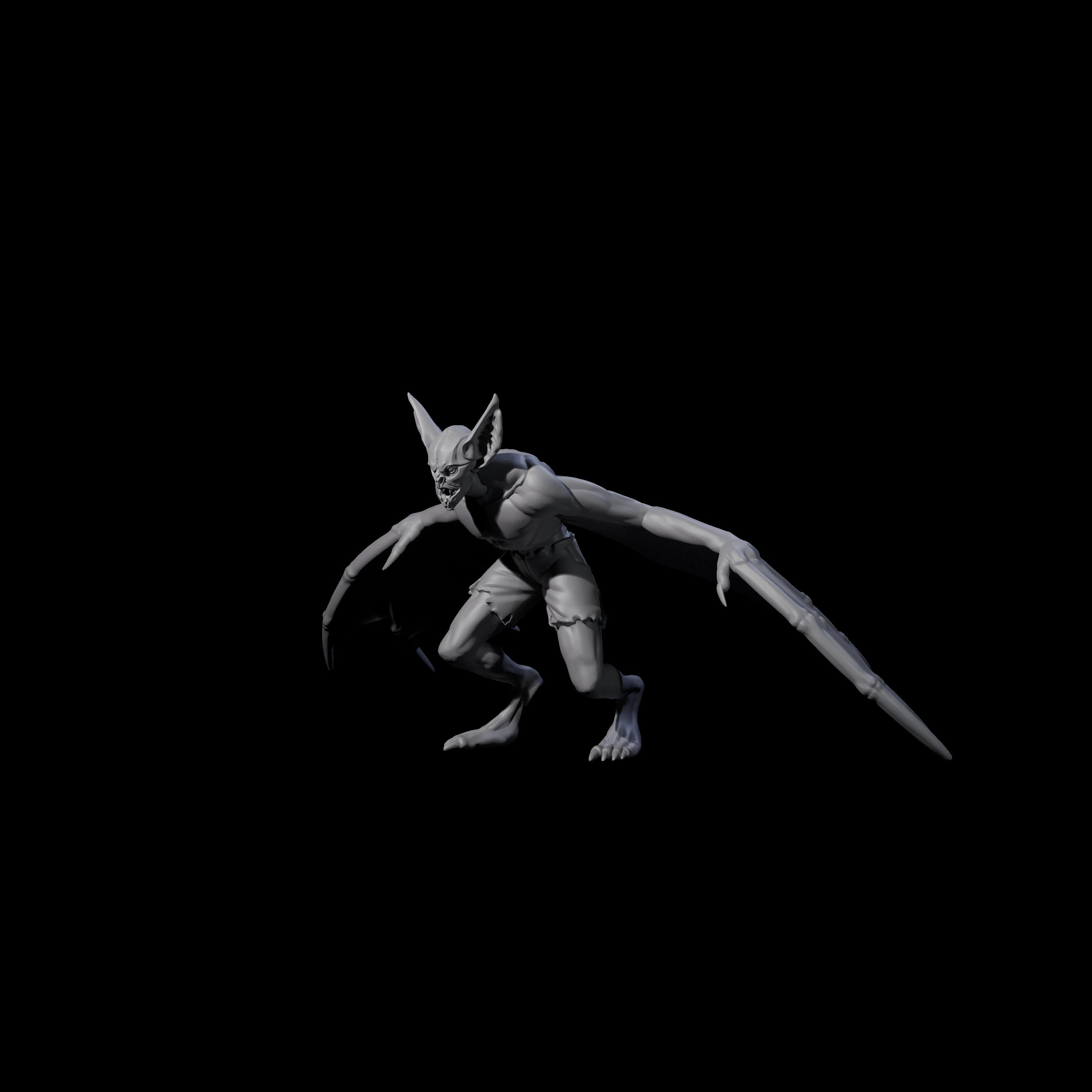 Weird War German Flapping Vampire Spawn C Miniature for Dungeons and Dragons, Pathfinder or other TTRPGs