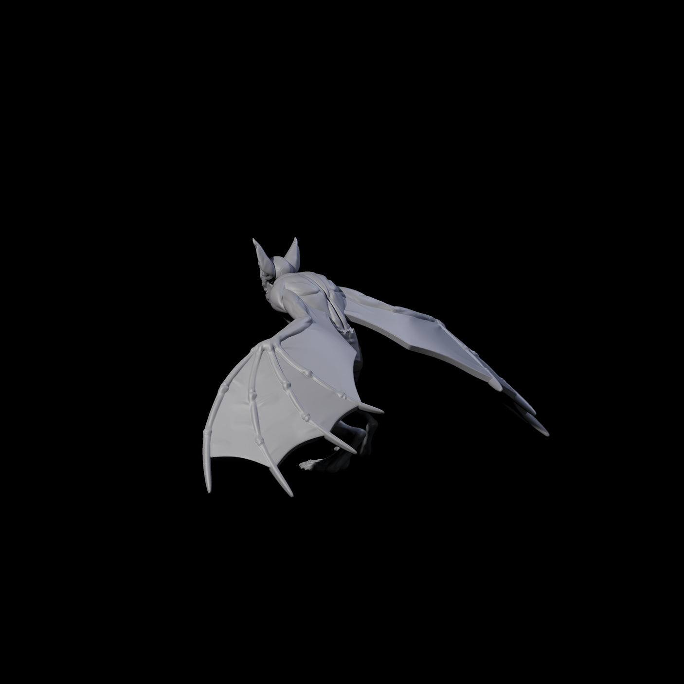 Weird War German Flapping Vampire Spawn C Miniature for Dungeons and Dragons, Pathfinder or other TTRPGs