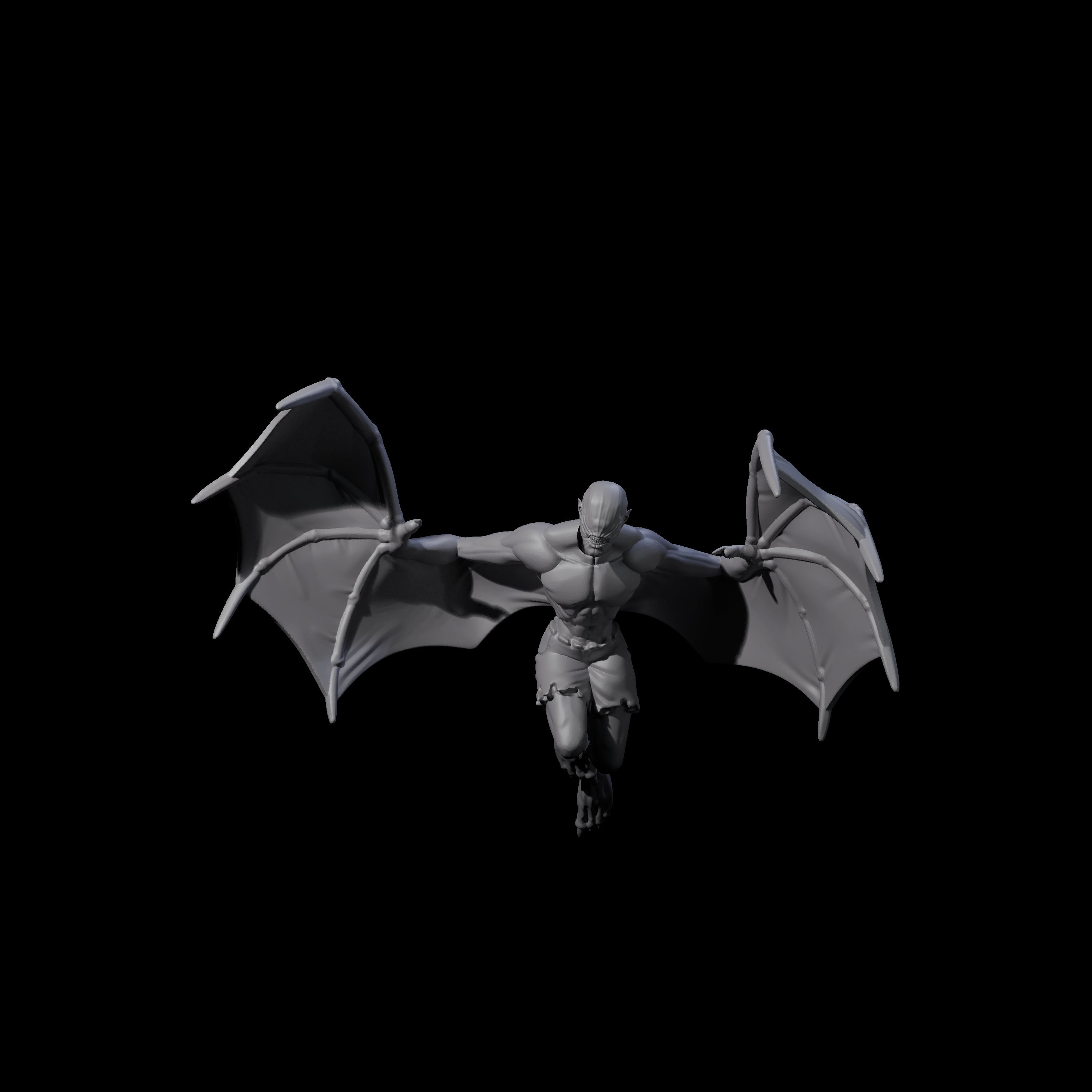 Weird War German Flapping Vampire Spawn D Miniature for Dungeons and Dragons, Pathfinder or other TTRPGs