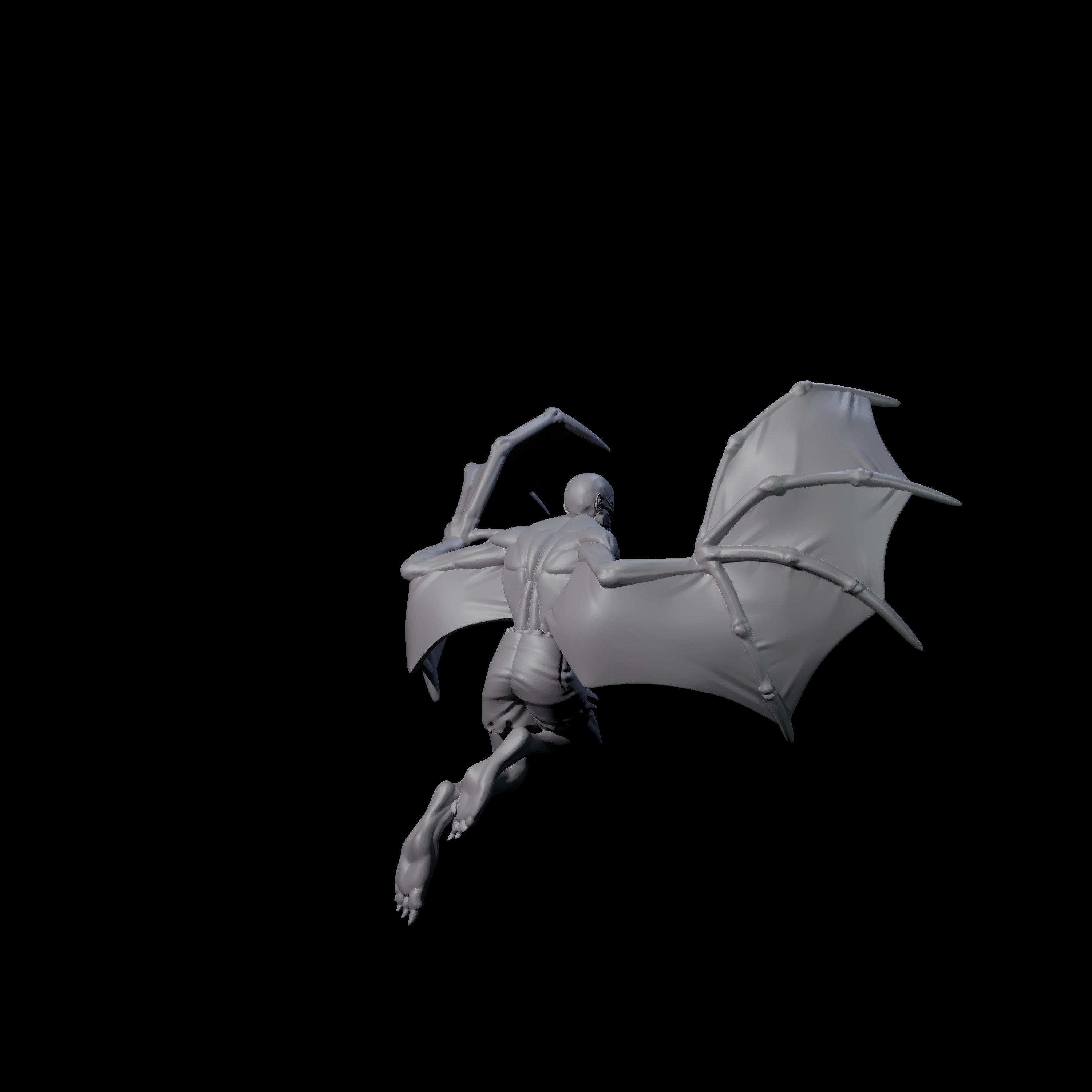 Weird War German Flapping Vampire Spawn D Miniature for Dungeons and Dragons, Pathfinder or other TTRPGs