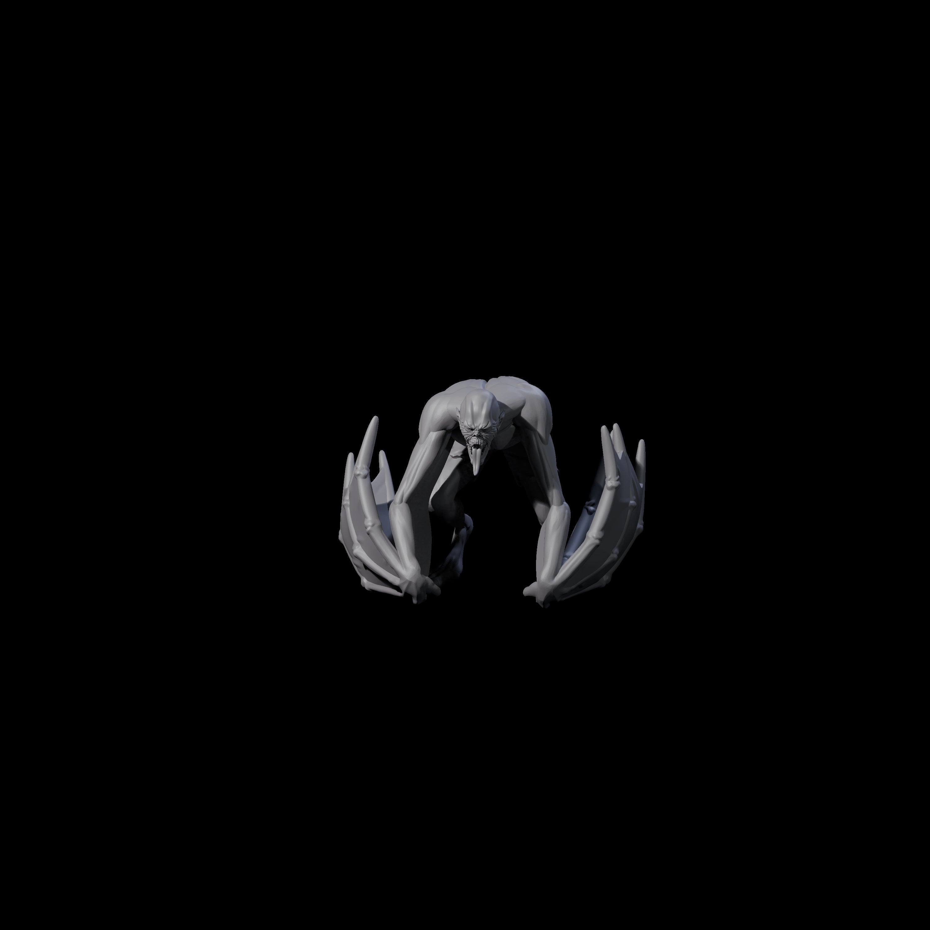 Weird War German Flapping Vampire Spawn E Miniature for Dungeons and Dragons, Pathfinder or other TTRPGs