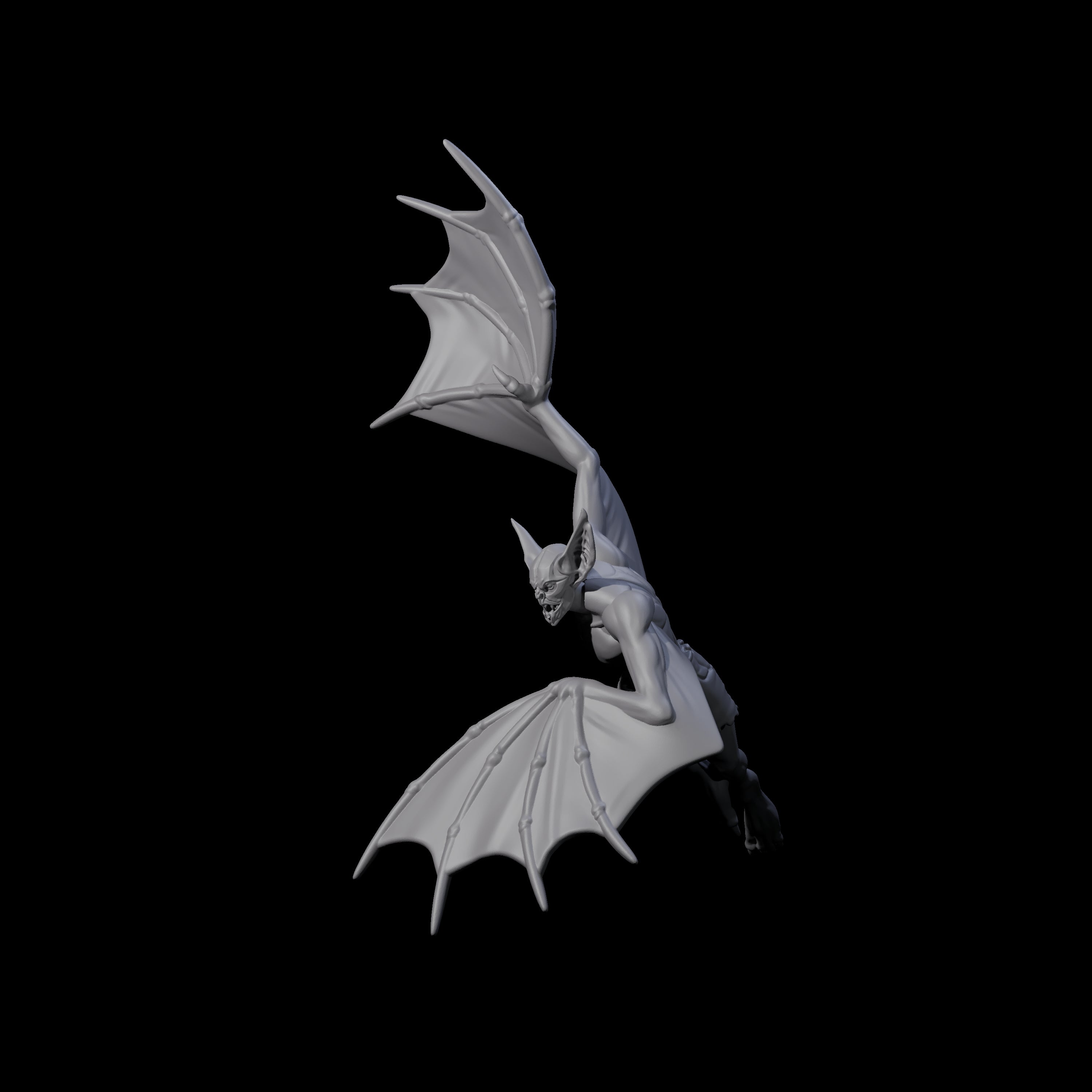 Weird War German Flapping Vampire Spawn F Miniature for Dungeons and Dragons, Pathfinder or other TTRPGs