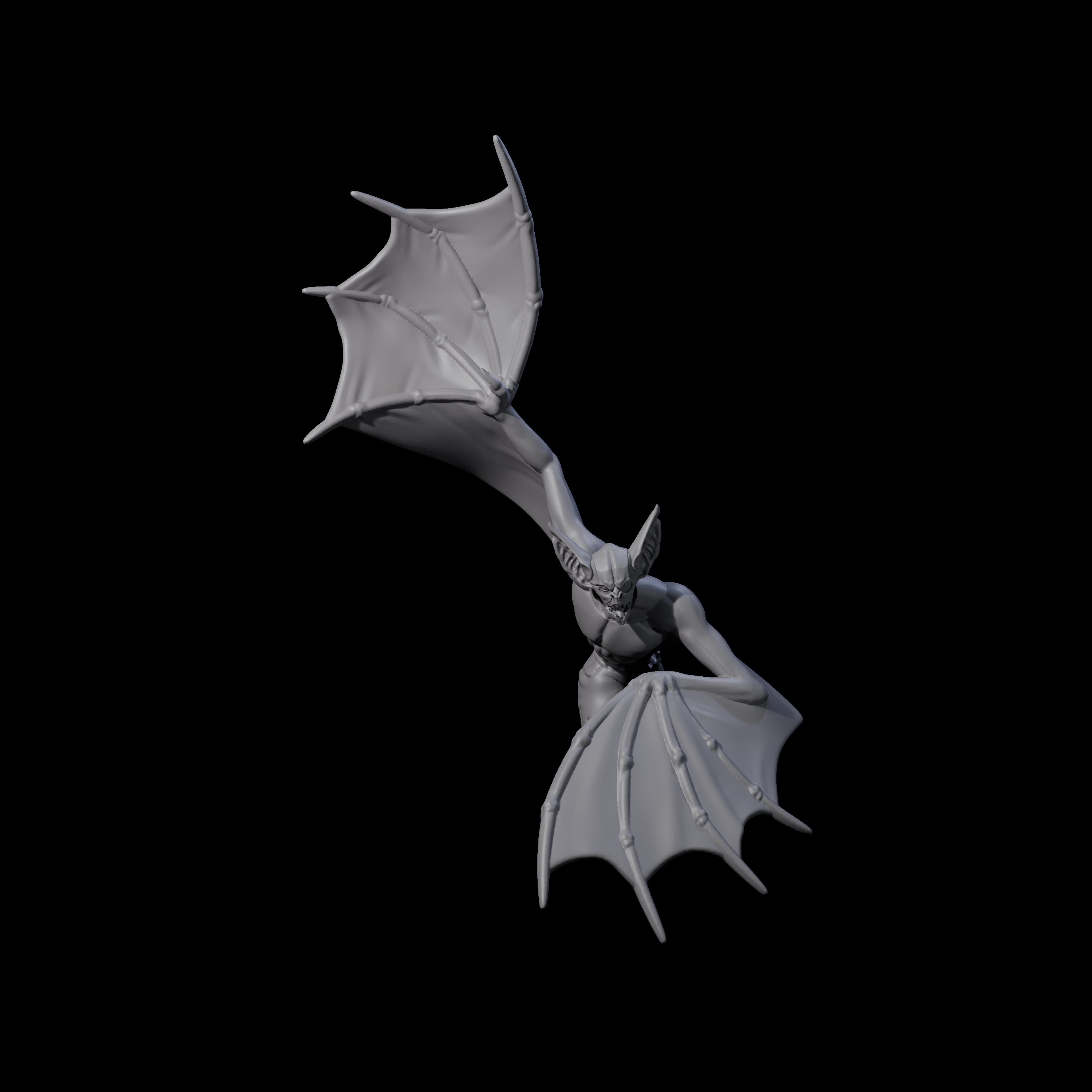 Weird War German Flapping Vampire Spawn F Miniature for Dungeons and Dragons, Pathfinder or other TTRPGs