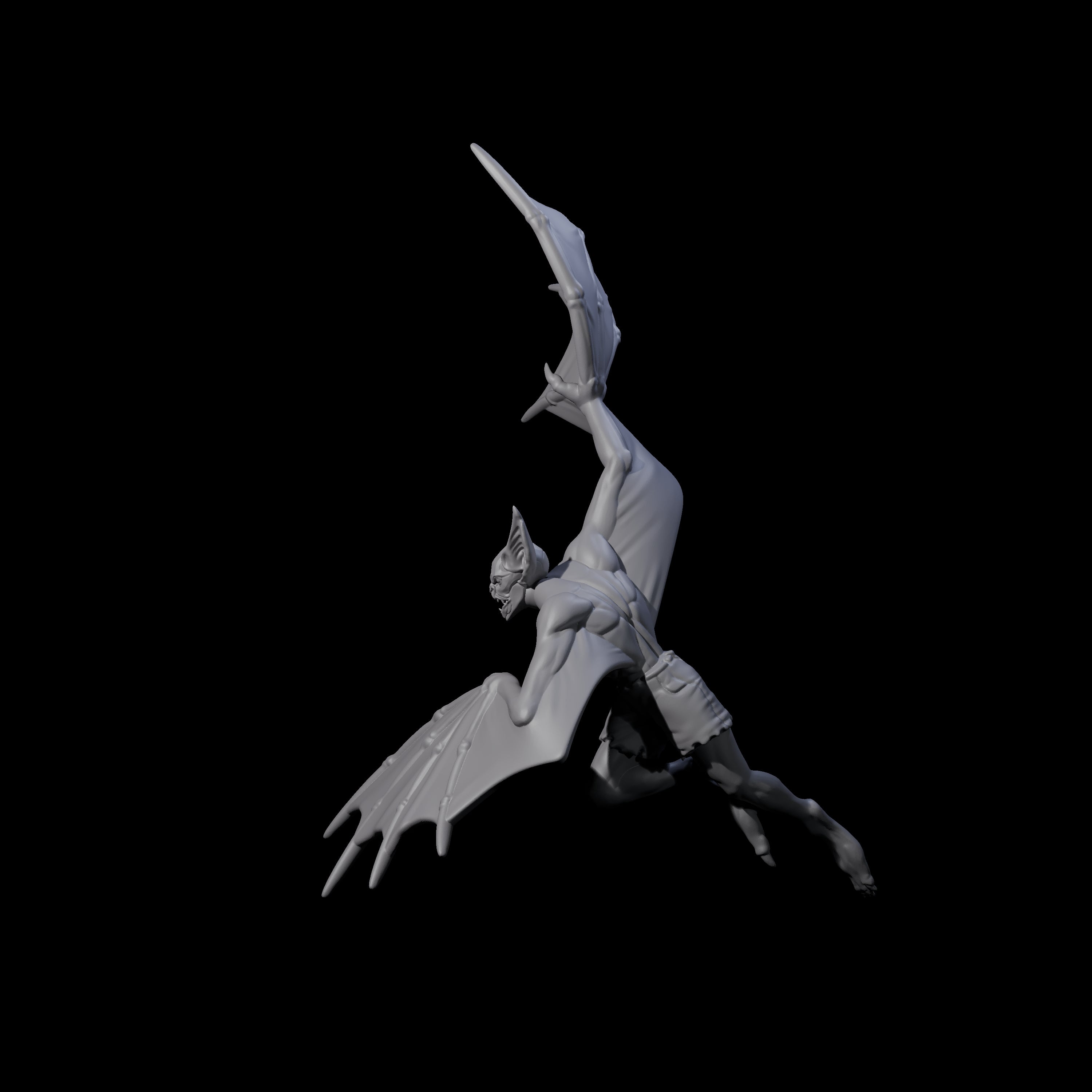 Weird War German Flapping Vampire Spawn F Miniature for Dungeons and Dragons, Pathfinder or other TTRPGs