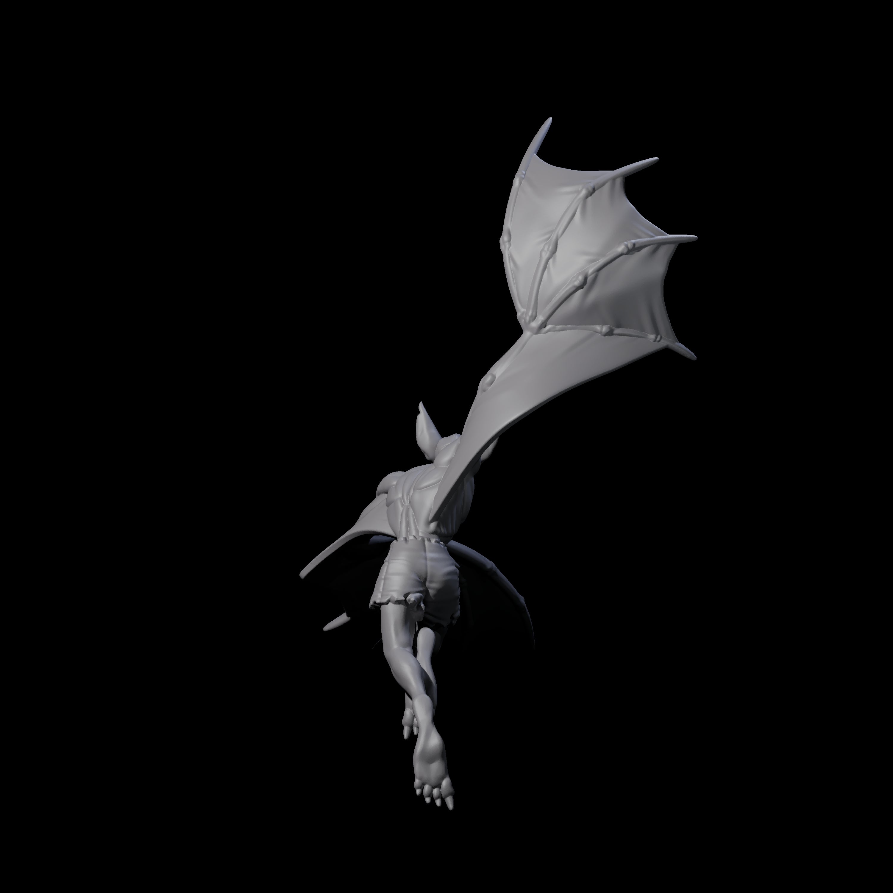 Weird War German Flapping Vampire Spawn F Miniature for Dungeons and Dragons, Pathfinder or other TTRPGs