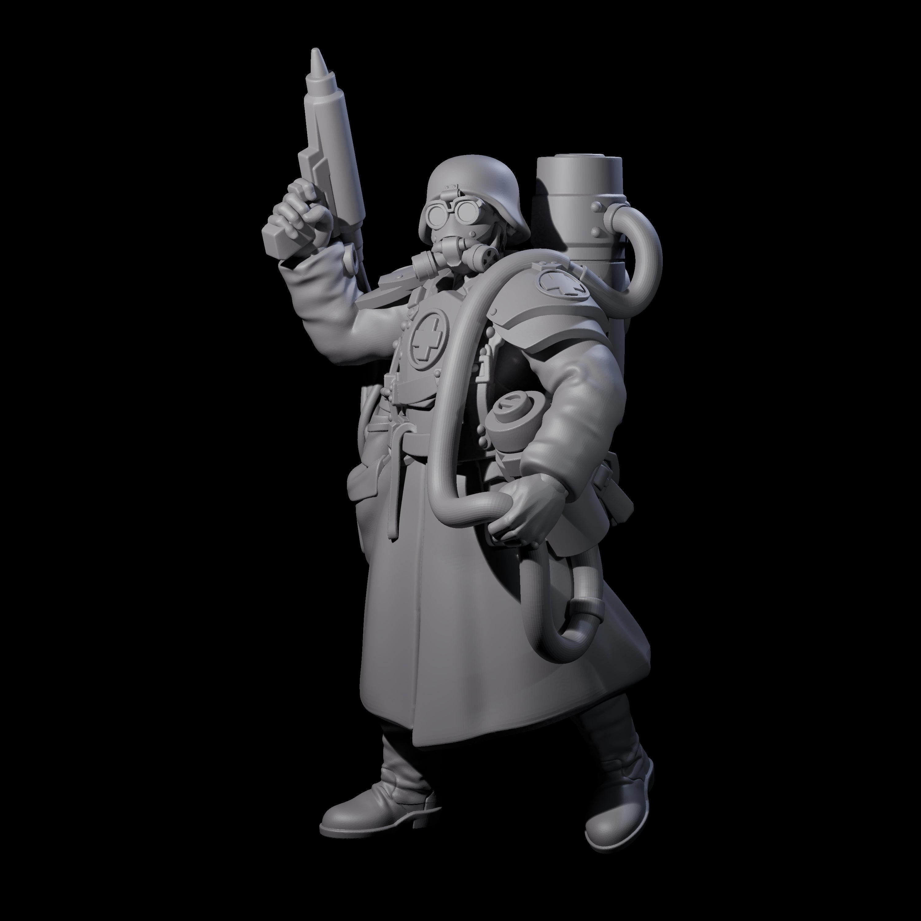 Weird War German Life Giving Medic Miniature for Dungeons and Dragons, Pathfinder or other TTRPGs