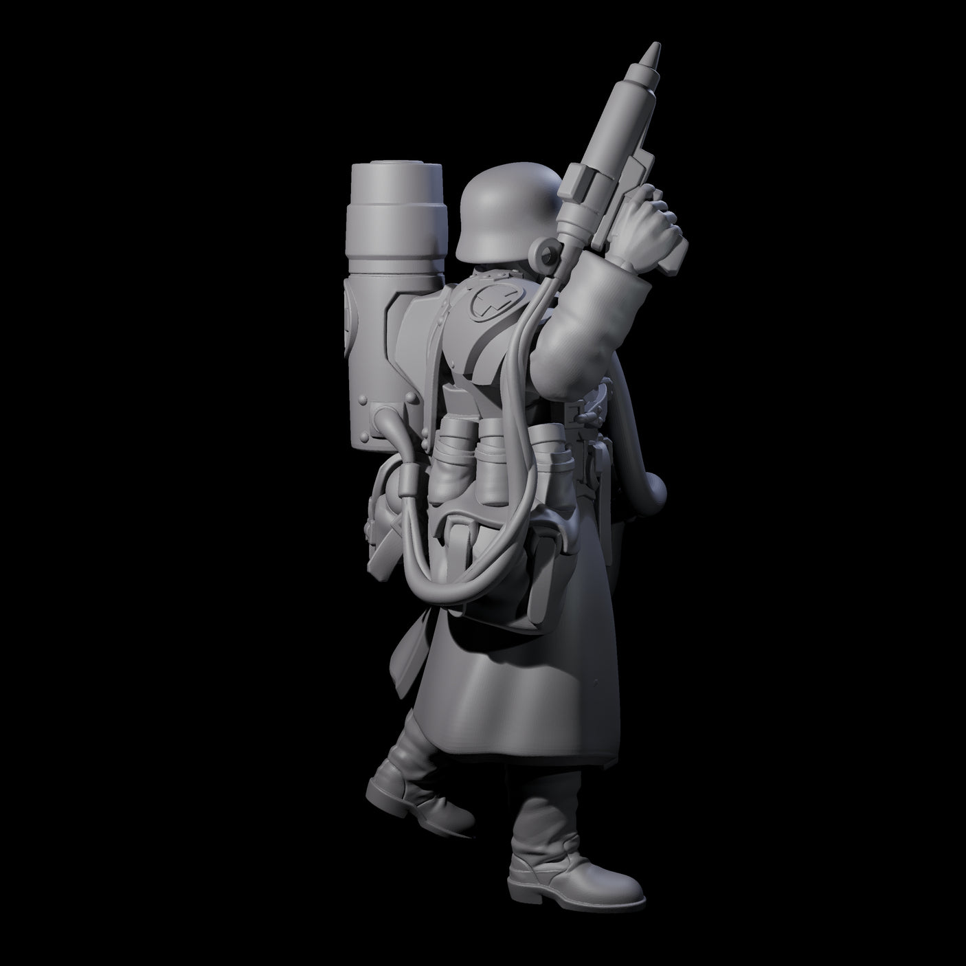 Weird War German Life Giving Medic Miniature for Dungeons and Dragons, Pathfinder or other TTRPGs