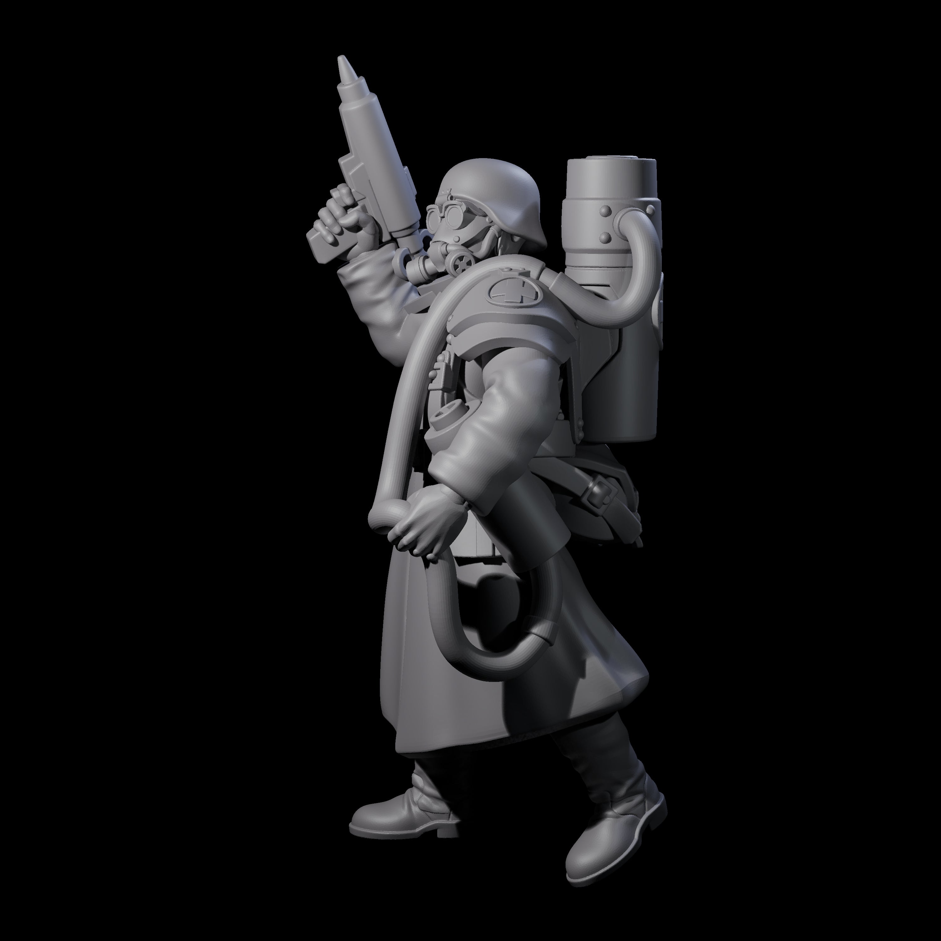 Weird War German Life Giving Medic Miniature for Dungeons and Dragons, Pathfinder or other TTRPGs