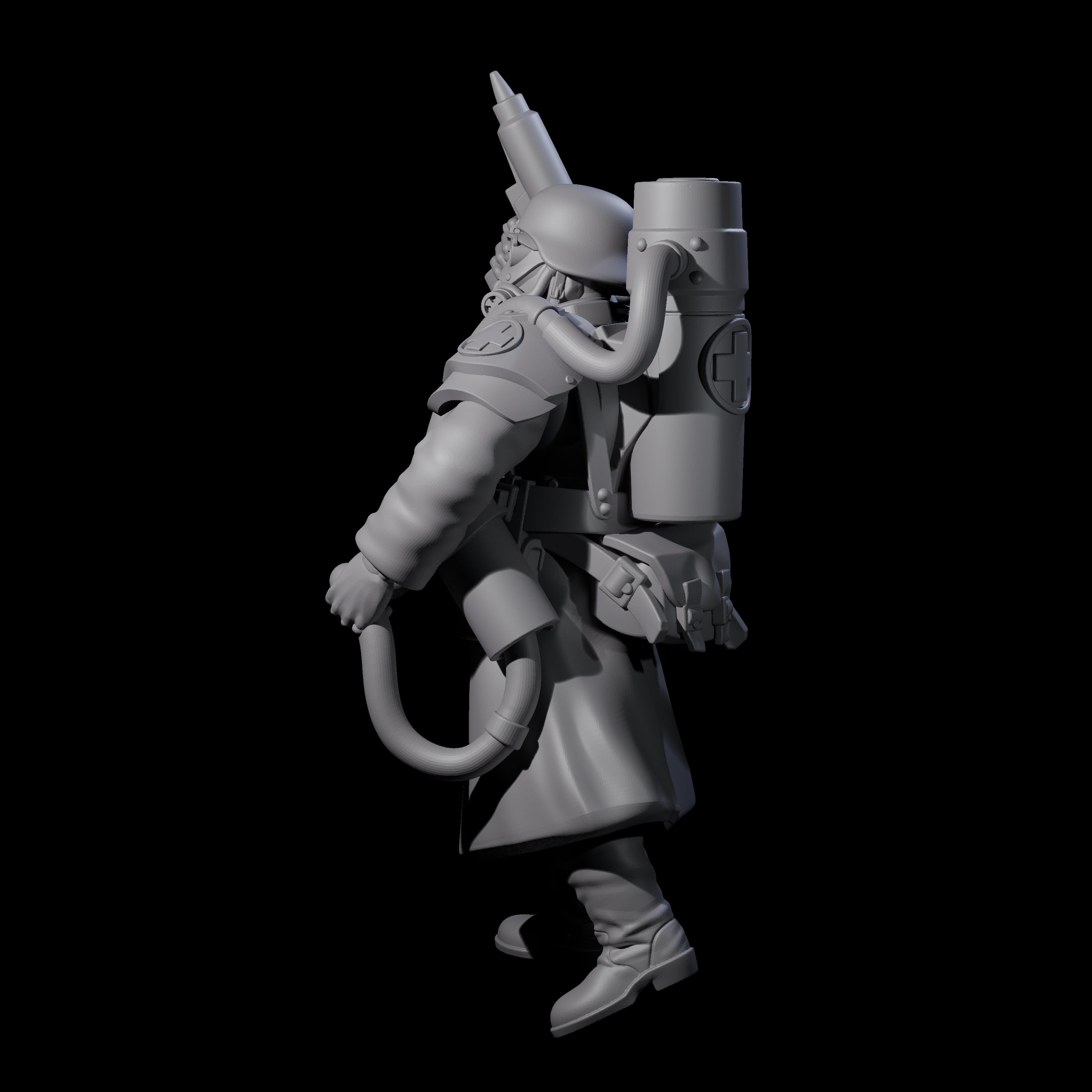 Weird War German Life Giving Medic Miniature for Dungeons and Dragons, Pathfinder or other TTRPGs