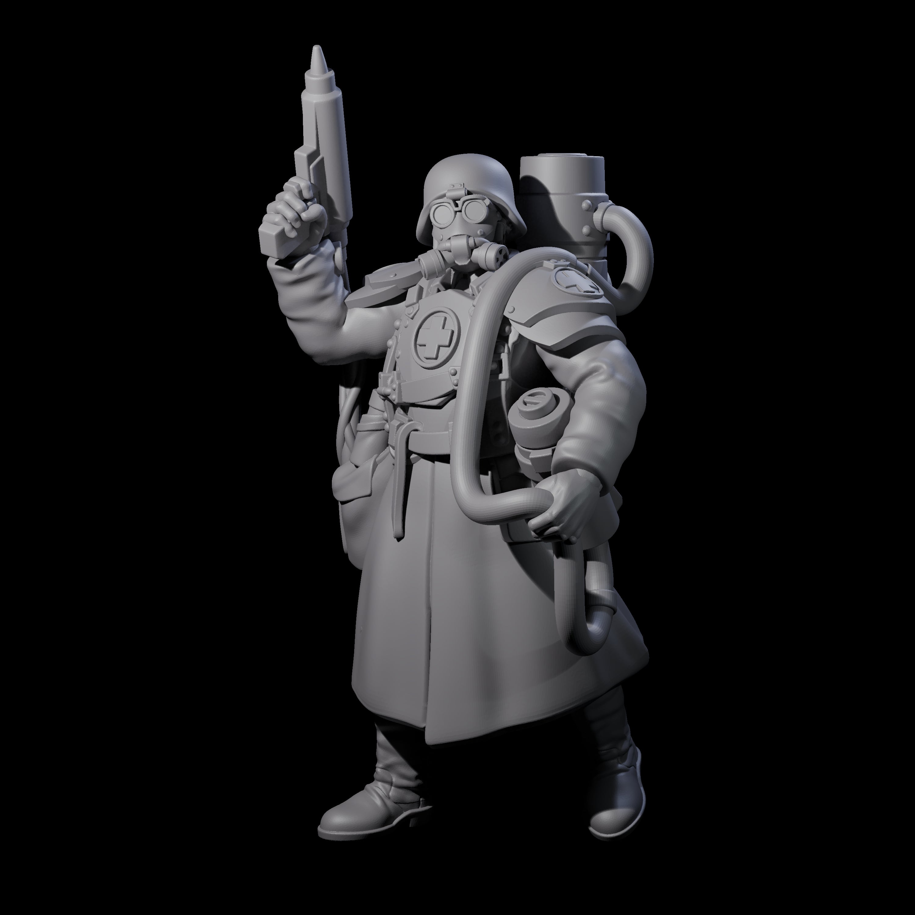 Weird War German Life Giving Medic Miniature for Dungeons and Dragons, Pathfinder or other TTRPGs