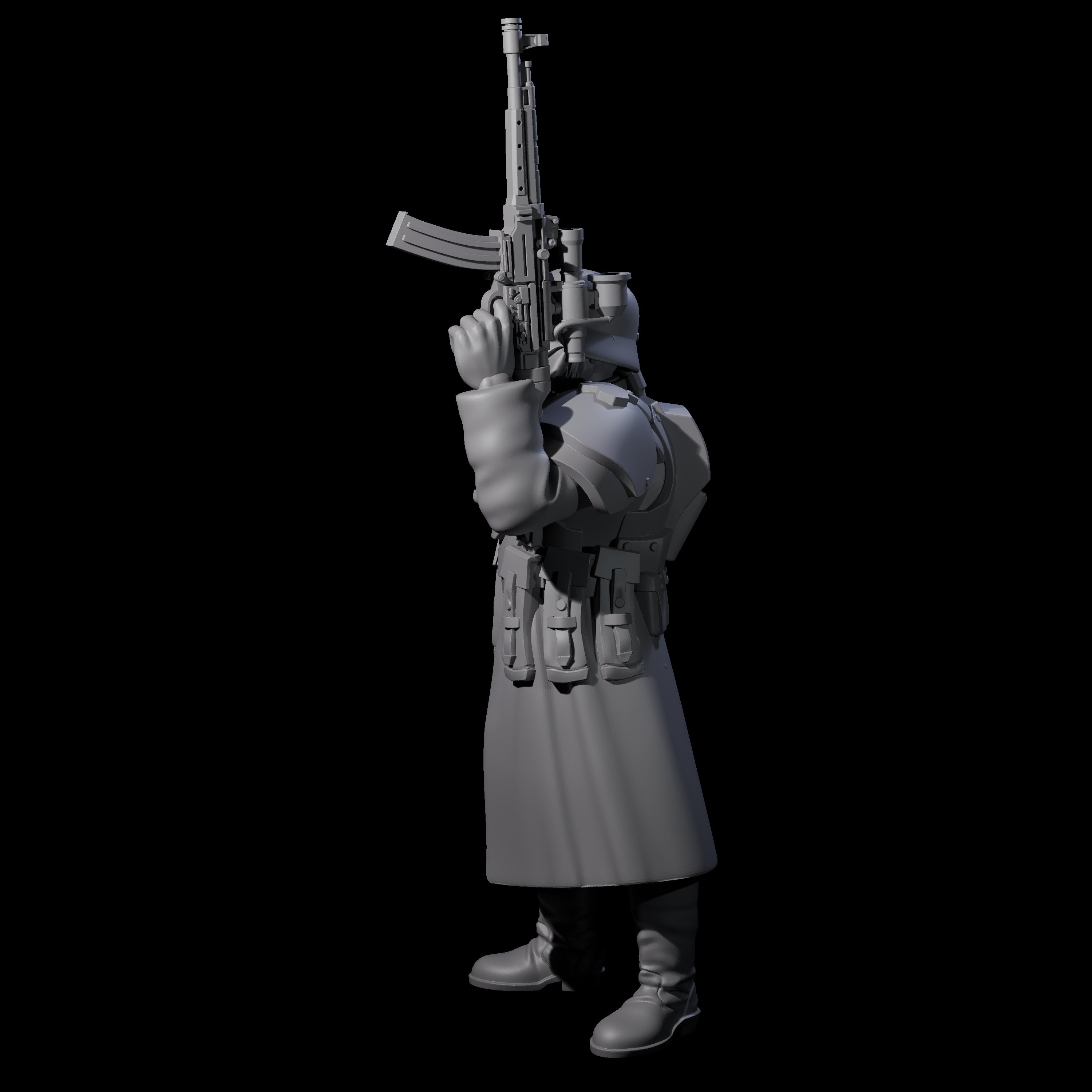 Weird War German Masked Commando B Miniature for Dungeons and Dragons, Pathfinder or other TTRPGs