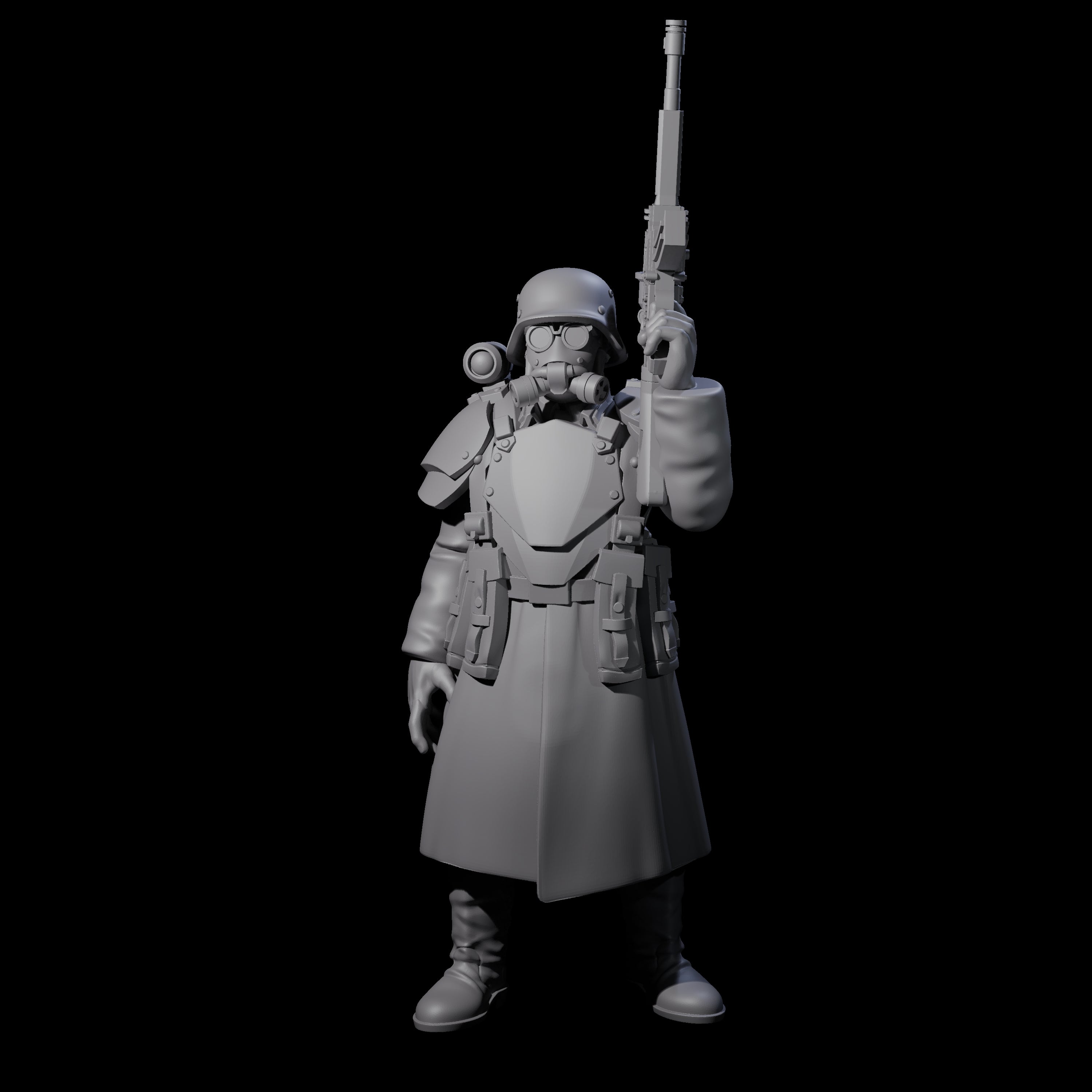 Weird War German Masked Commando B Miniature for Dungeons and Dragons, Pathfinder or other TTRPGs