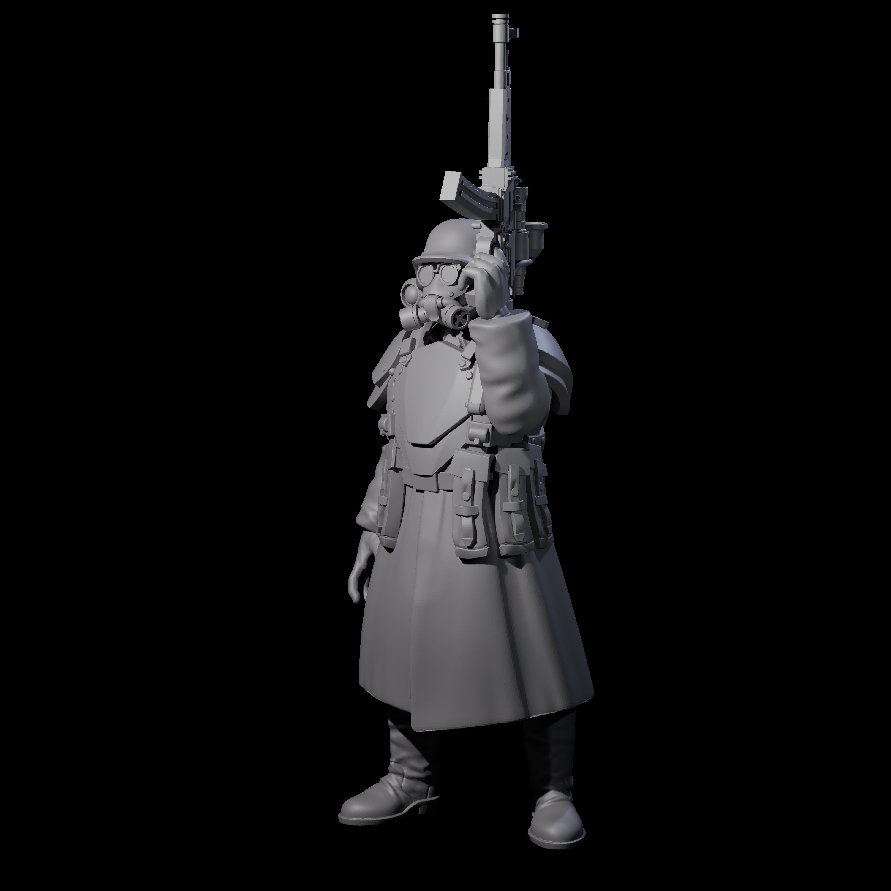 Weird War German Masked Commando B Miniature for Dungeons and Dragons, Pathfinder or other TTRPGs