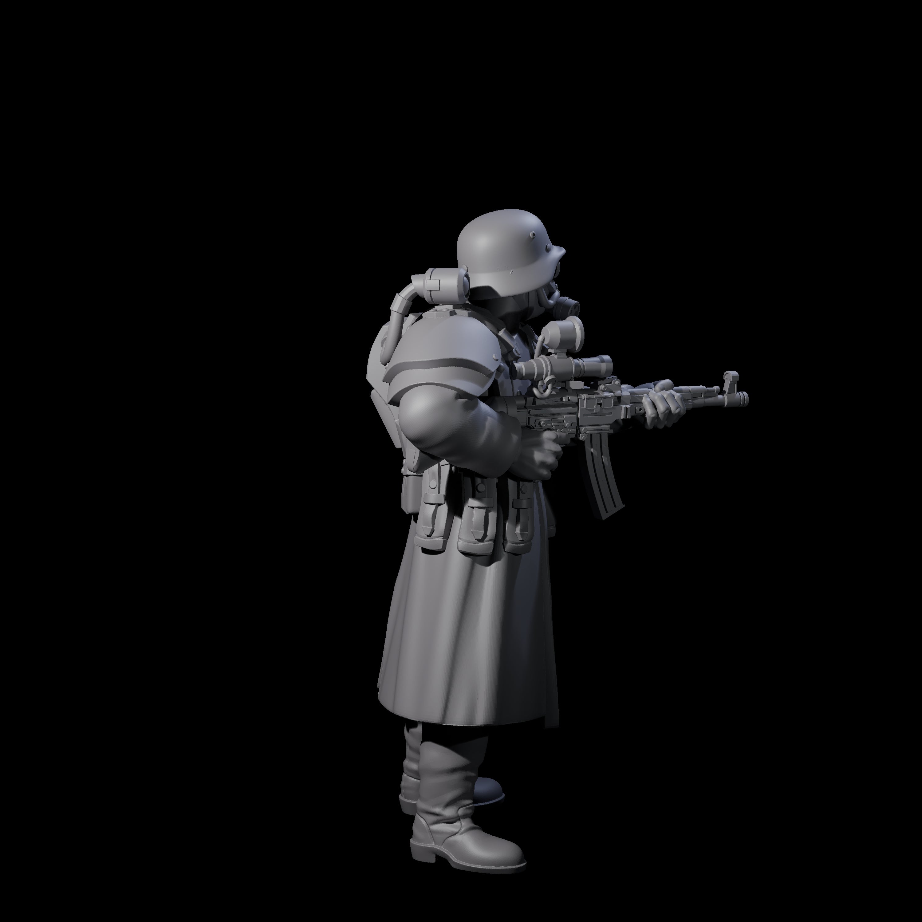 Weird War German Masked Commando C Miniature for Dungeons and Dragons, Pathfinder or other TTRPGs