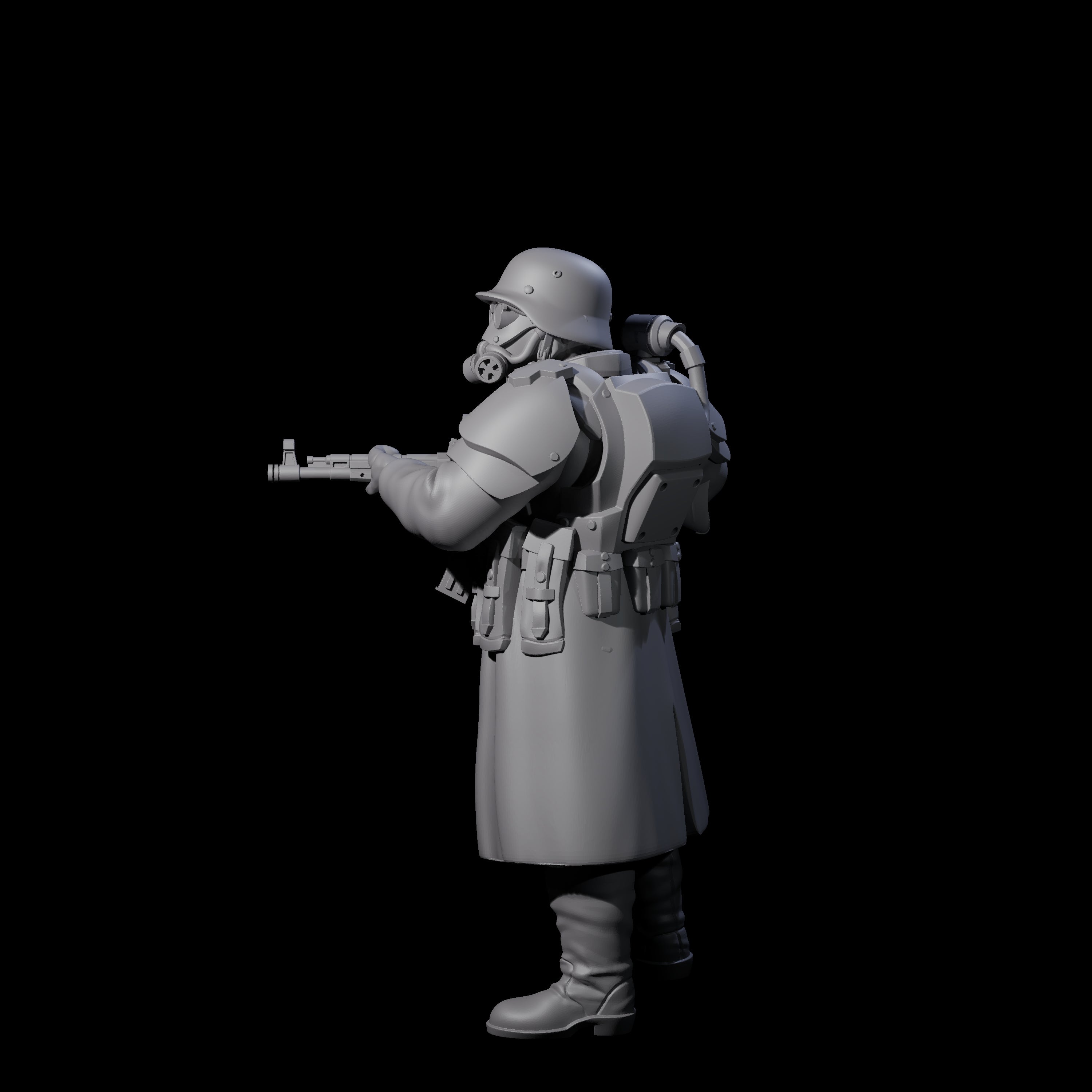 Weird War German Masked Commando C Miniature for Dungeons and Dragons, Pathfinder or other TTRPGs