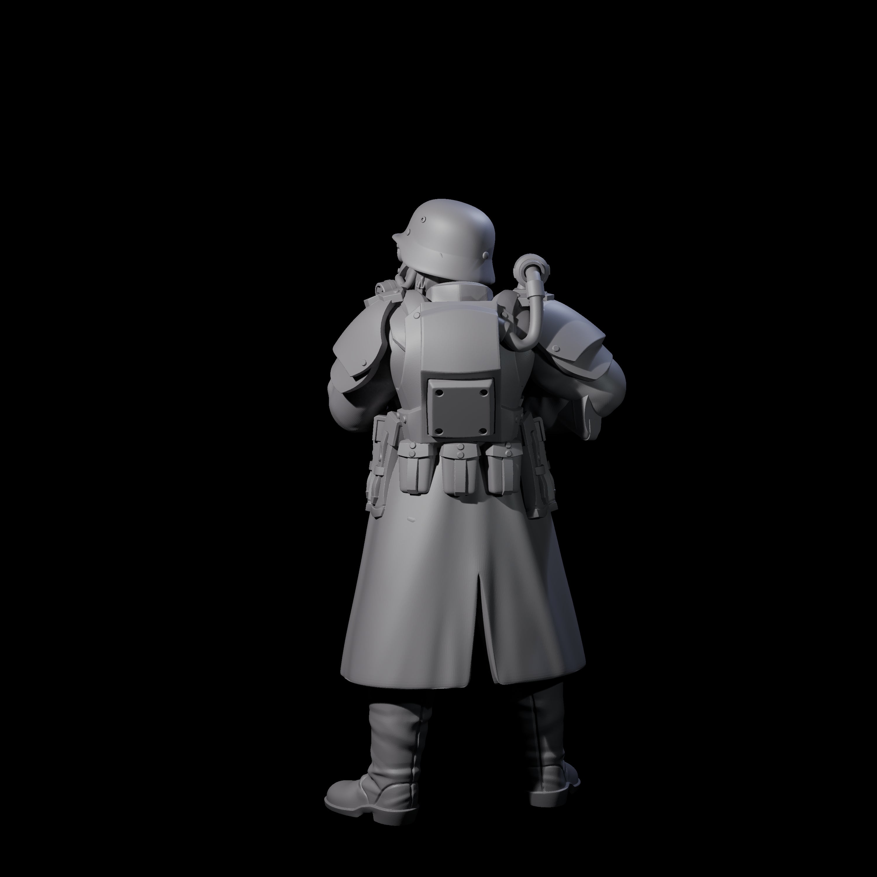 Weird War German Masked Commando C Miniature for Dungeons and Dragons, Pathfinder or other TTRPGs