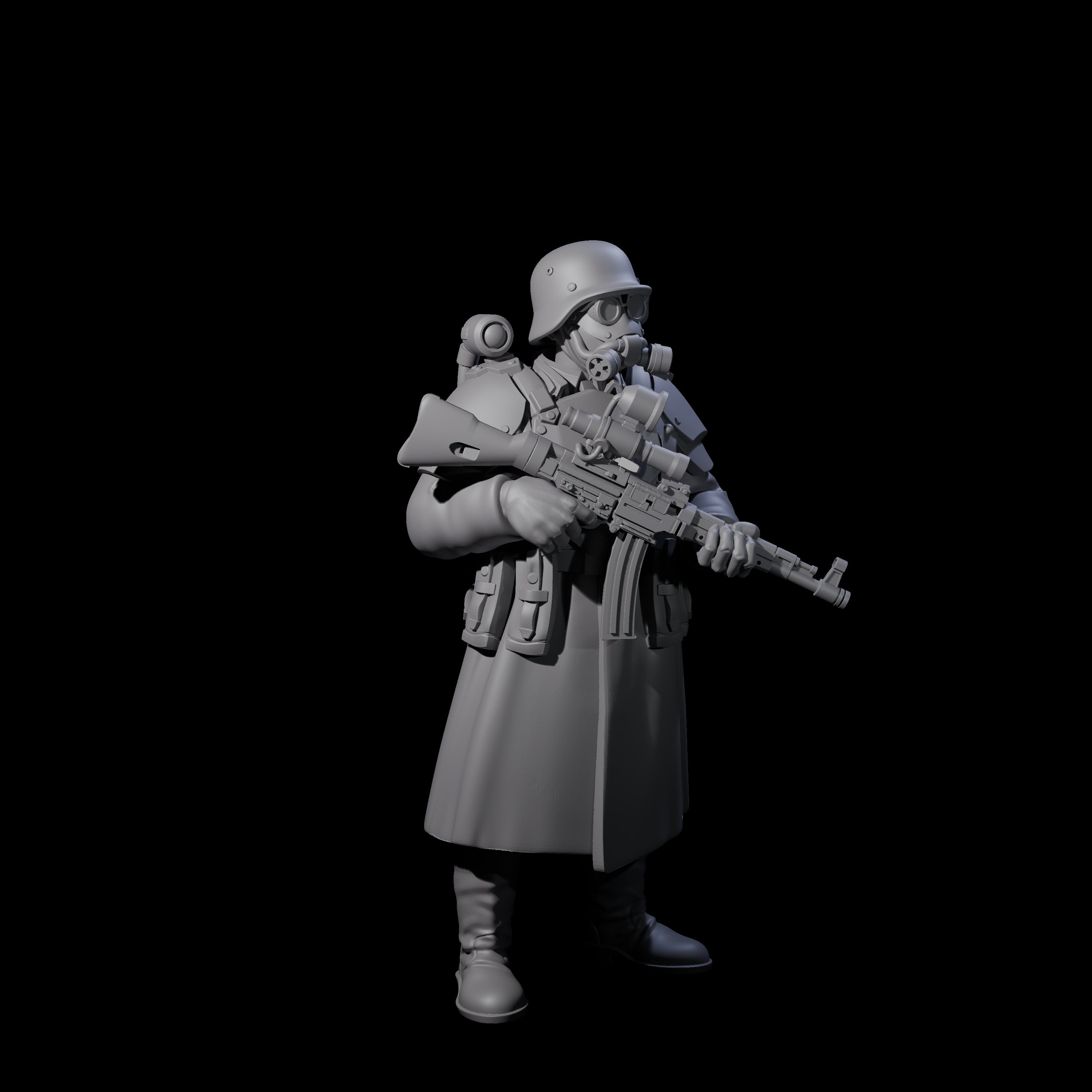 Weird War German Masked Commandos Miniature for Dungeons and Dragons, Pathfinder or other TTRPGs