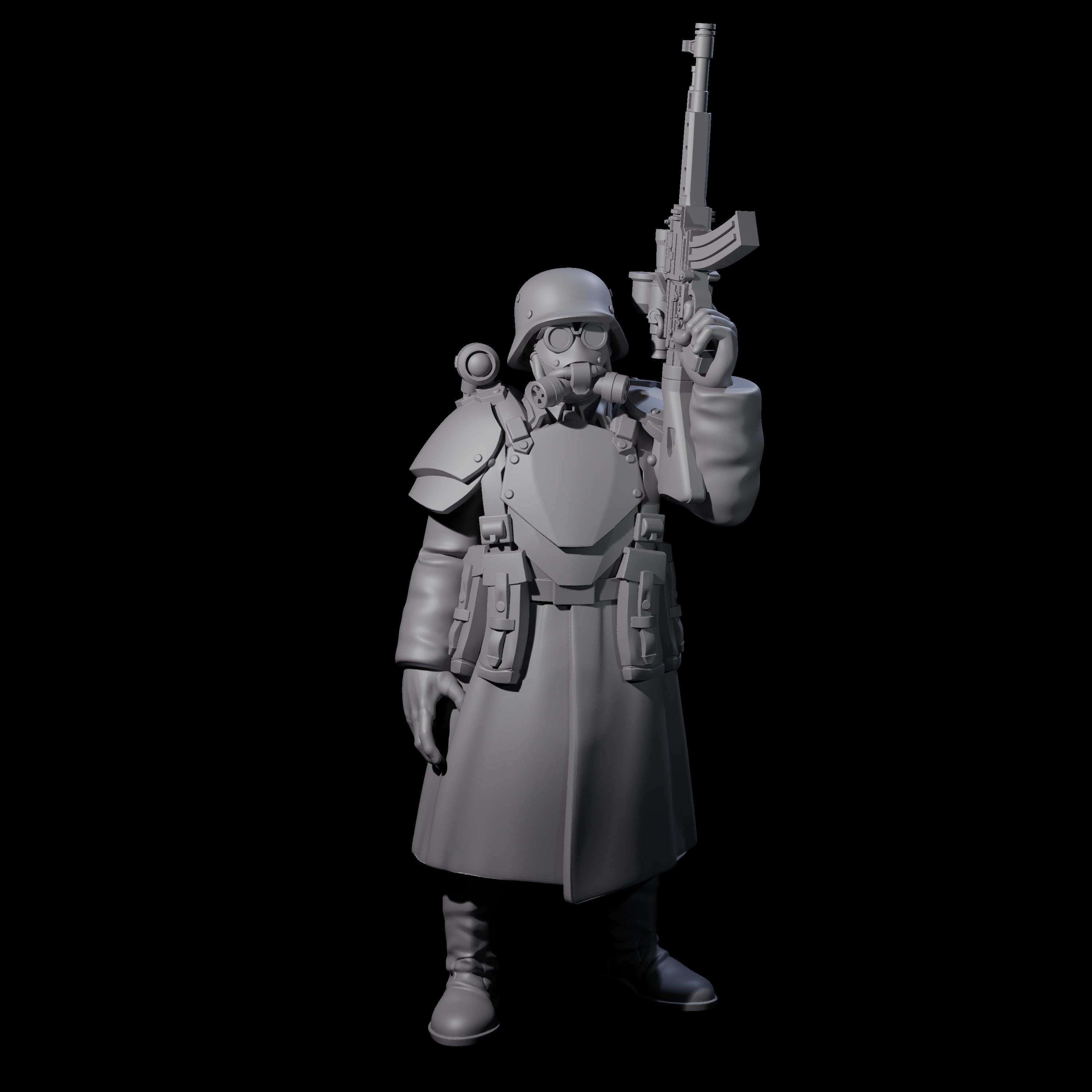 Weird War German Masked Commandos Miniature for Dungeons and Dragons, Pathfinder or other TTRPGs