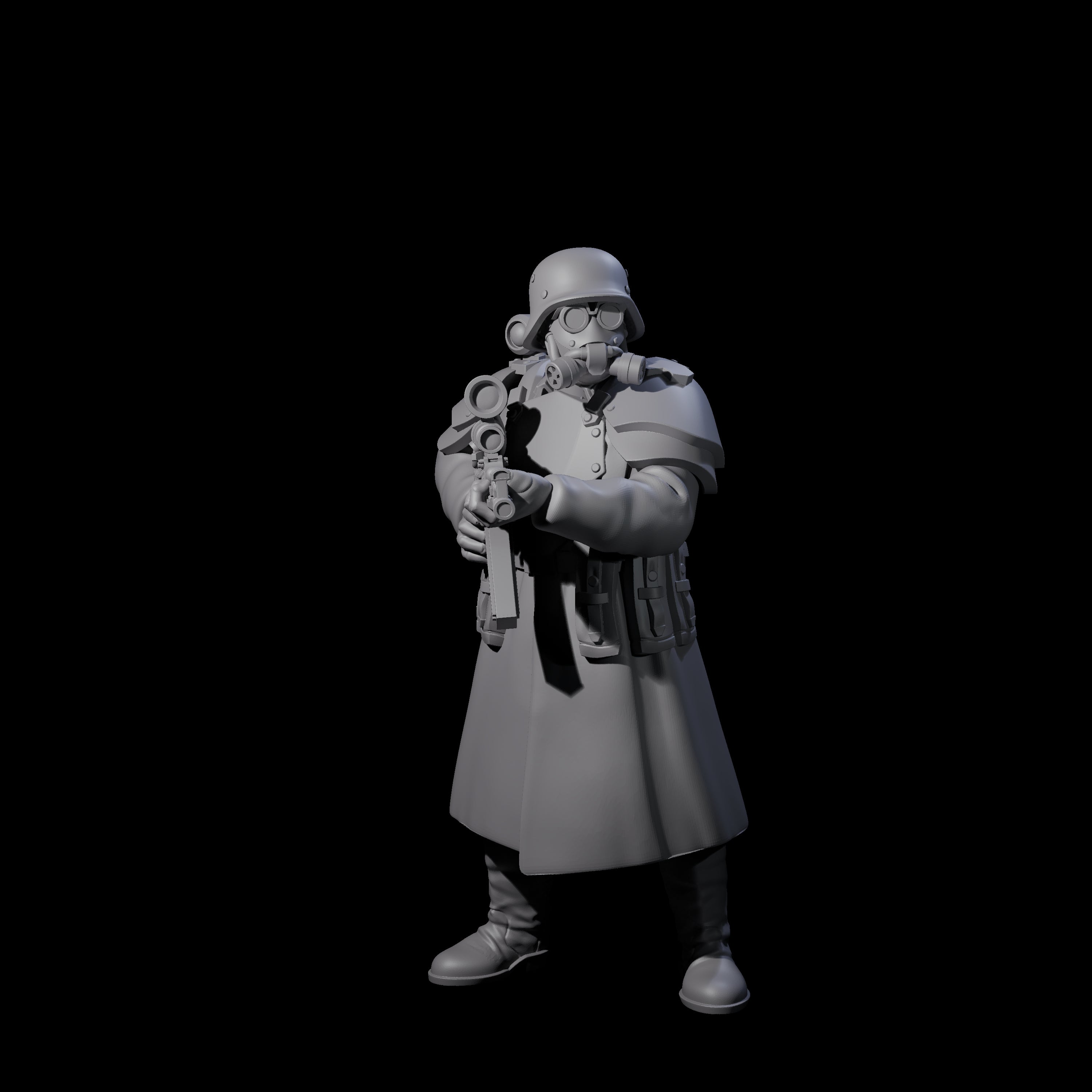 Weird War German Masked Commandos Miniature for Dungeons and Dragons, Pathfinder or other TTRPGs
