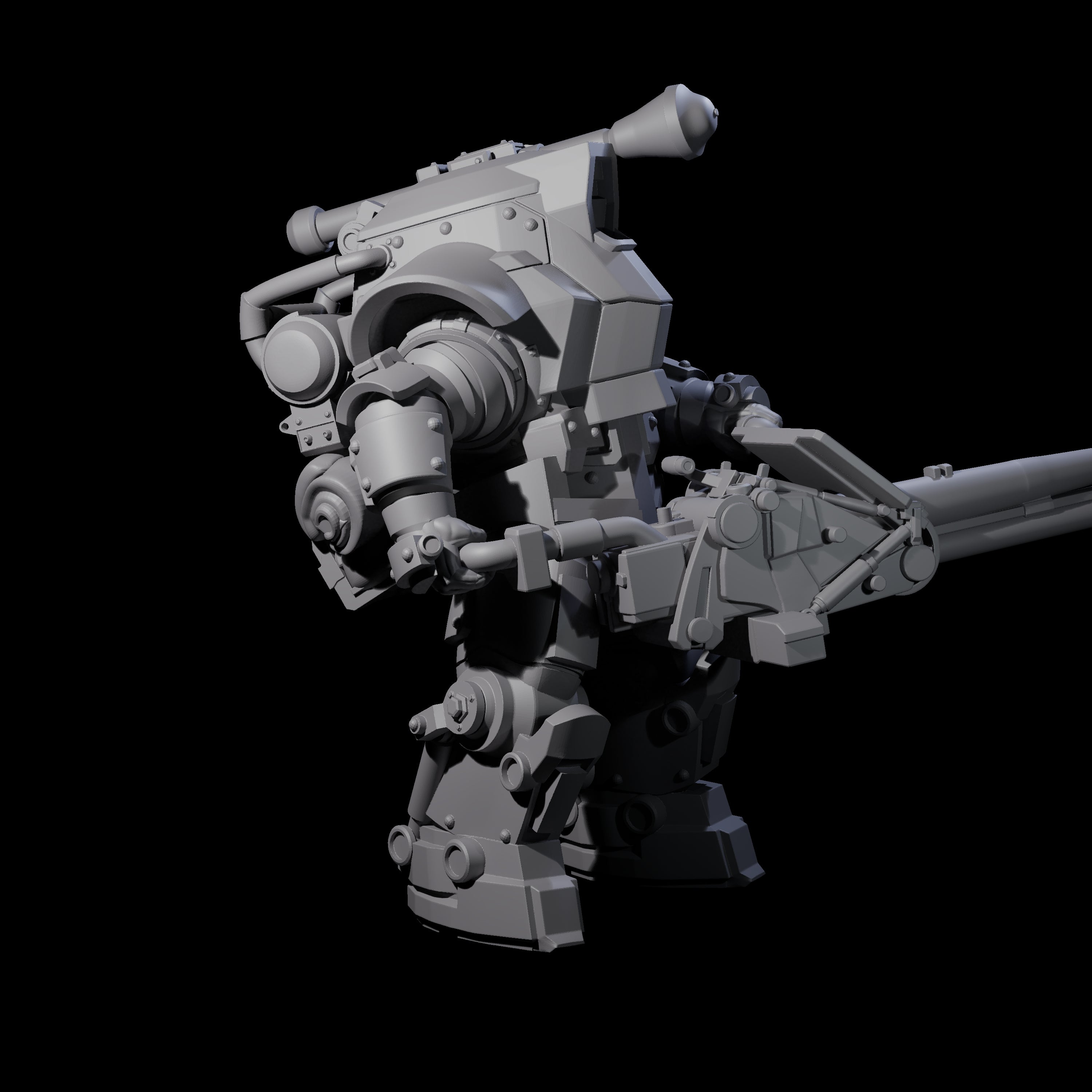 Weird War Mech Suited German Exo-Trooper B Miniature for Dungeons and Dragons, Pathfinder or other TTRPGs