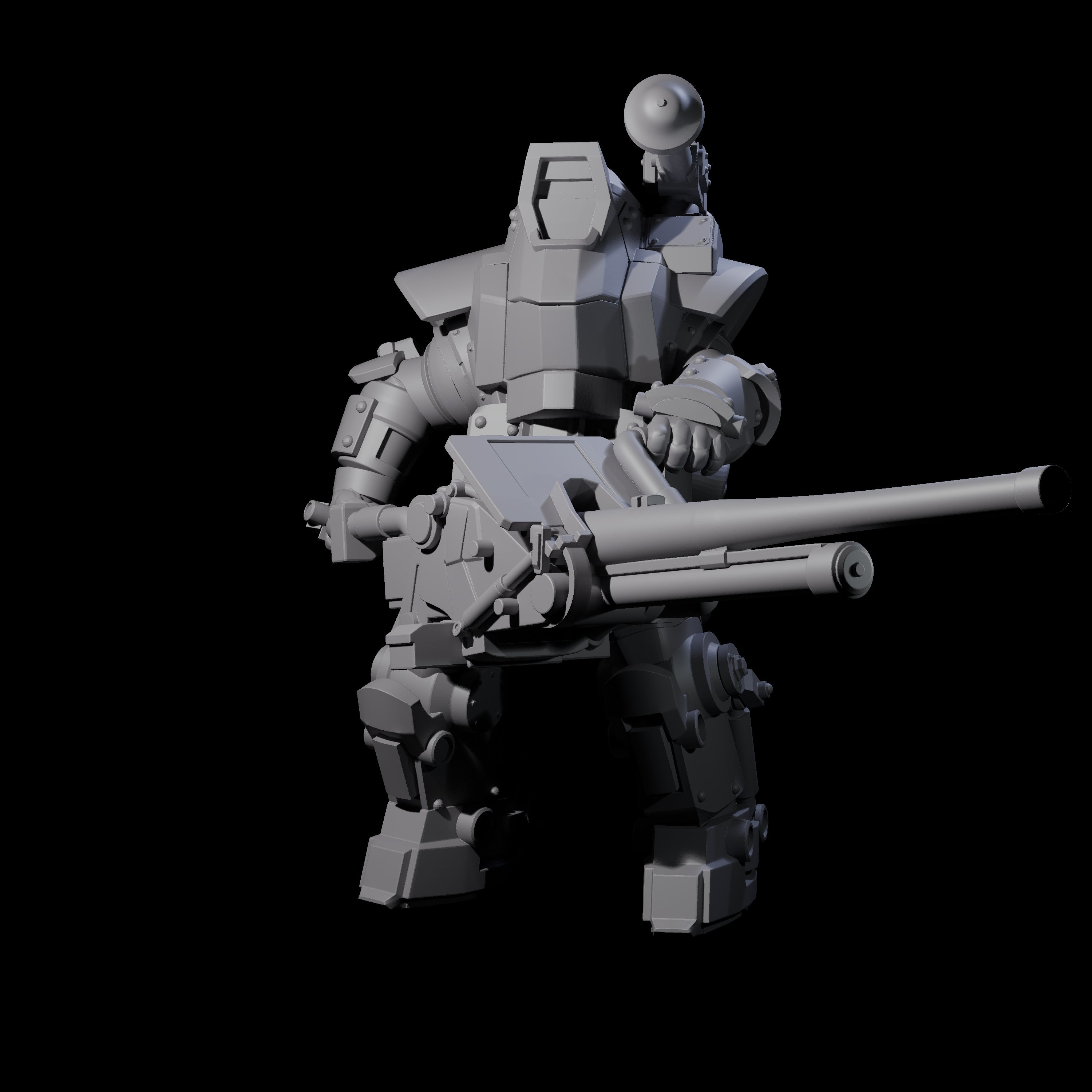 Weird War Mech Suited German Exo-Trooper B Miniature for Dungeons and Dragons, Pathfinder or other TTRPGs