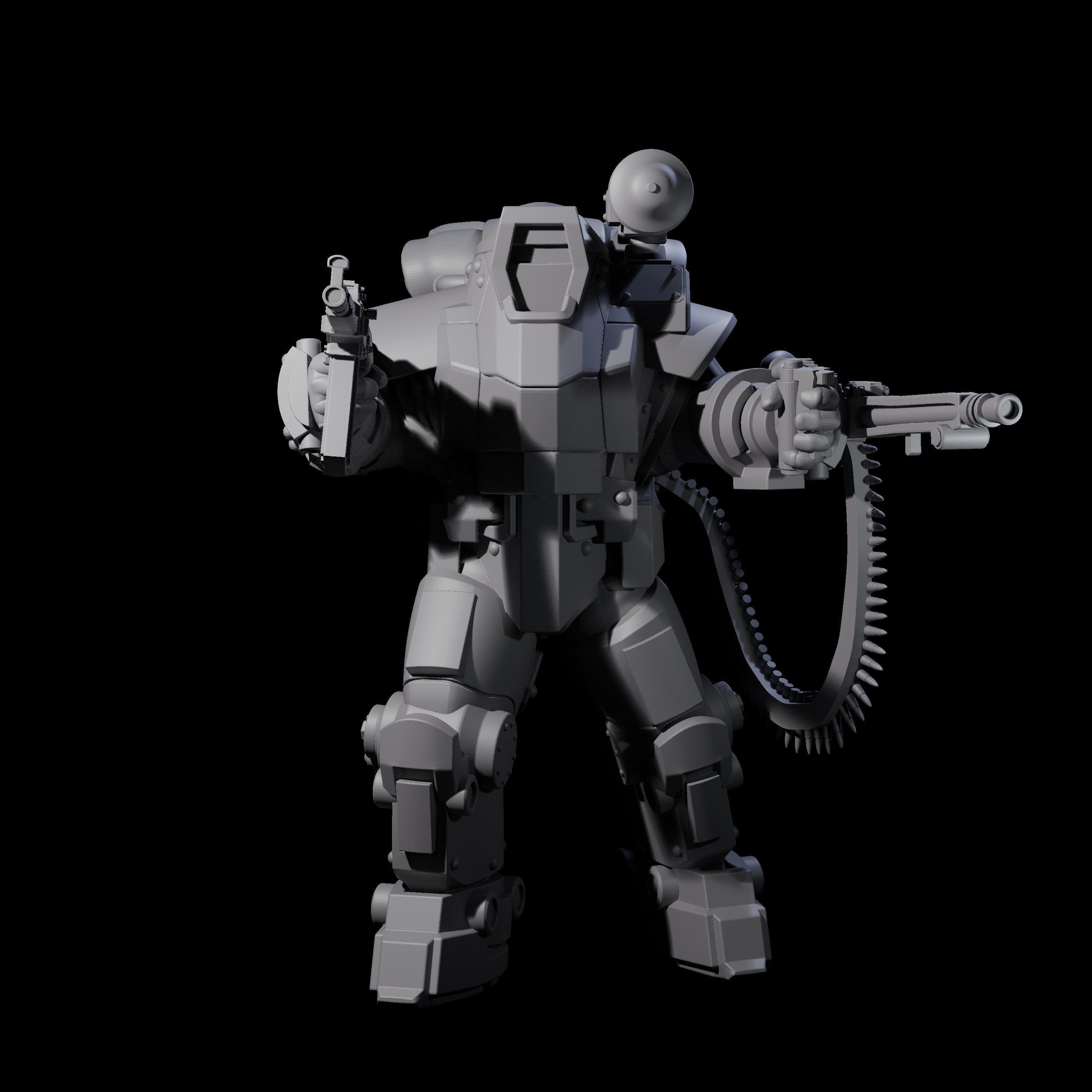 Weird War Mech Suited German Exo-Troopers Miniature for Dungeons and Dragons, Pathfinder or other TTRPGs