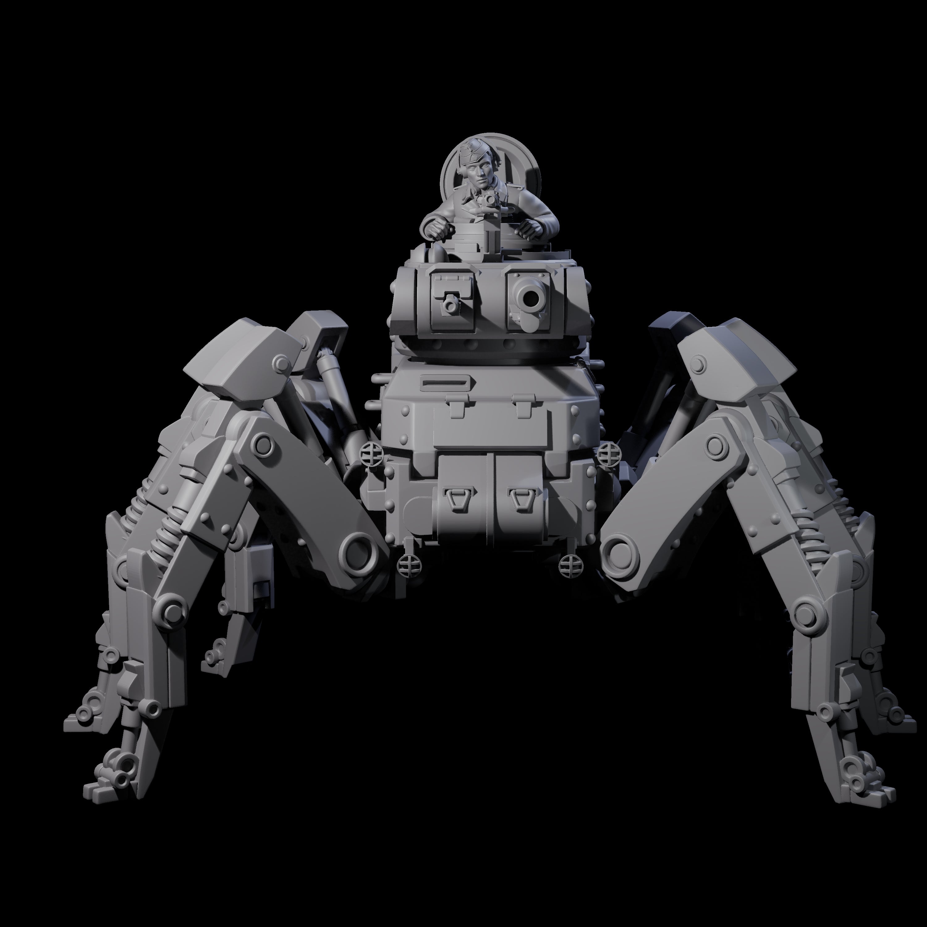 Weird War Scuttling German Spider Tank Miniature for Dungeons and Dragons, Pathfinder or other TTRPGs