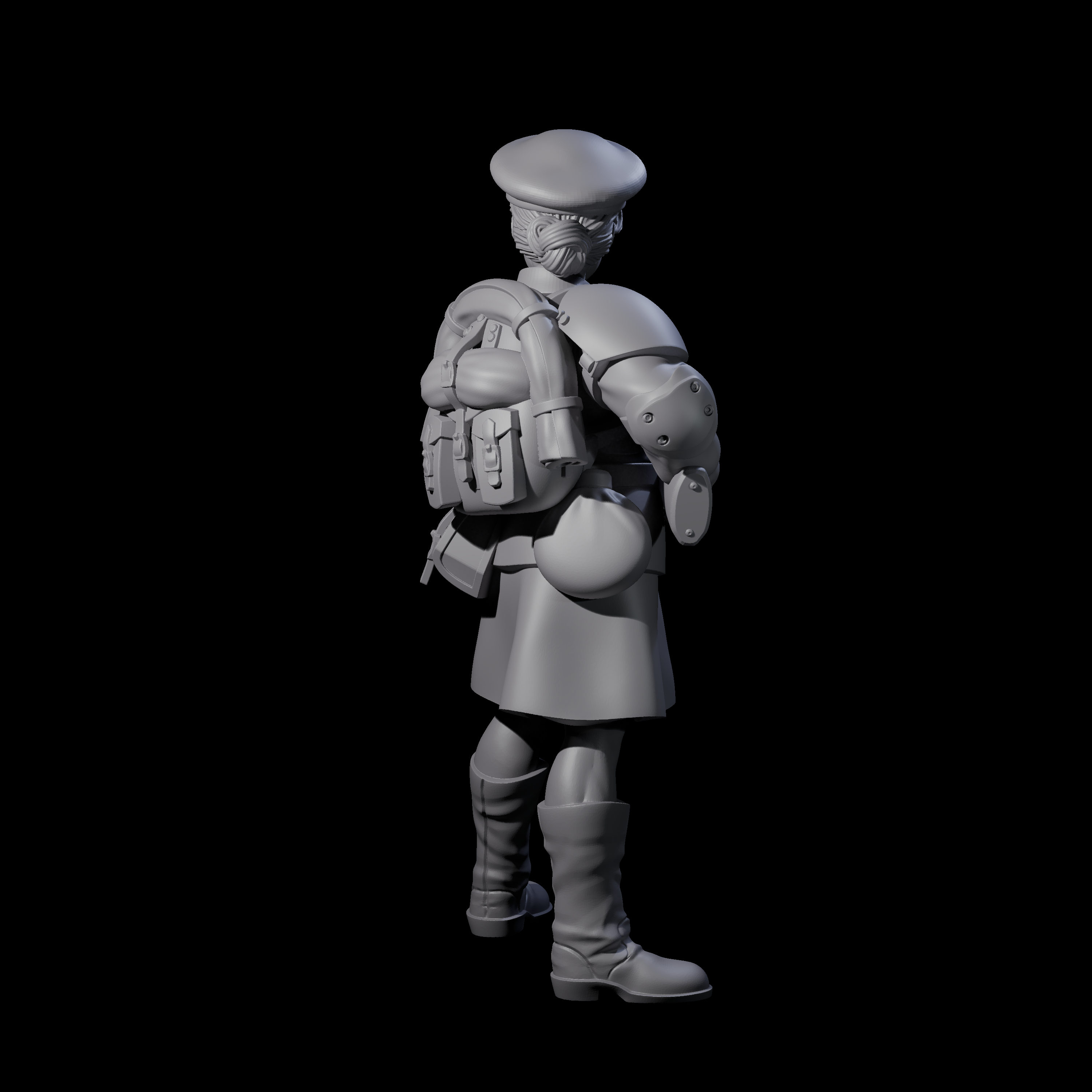 Weird War Soviet Shooting War Maiden Rifleman E Miniature for Dungeons and Dragons, Pathfinder or other TTRPGs