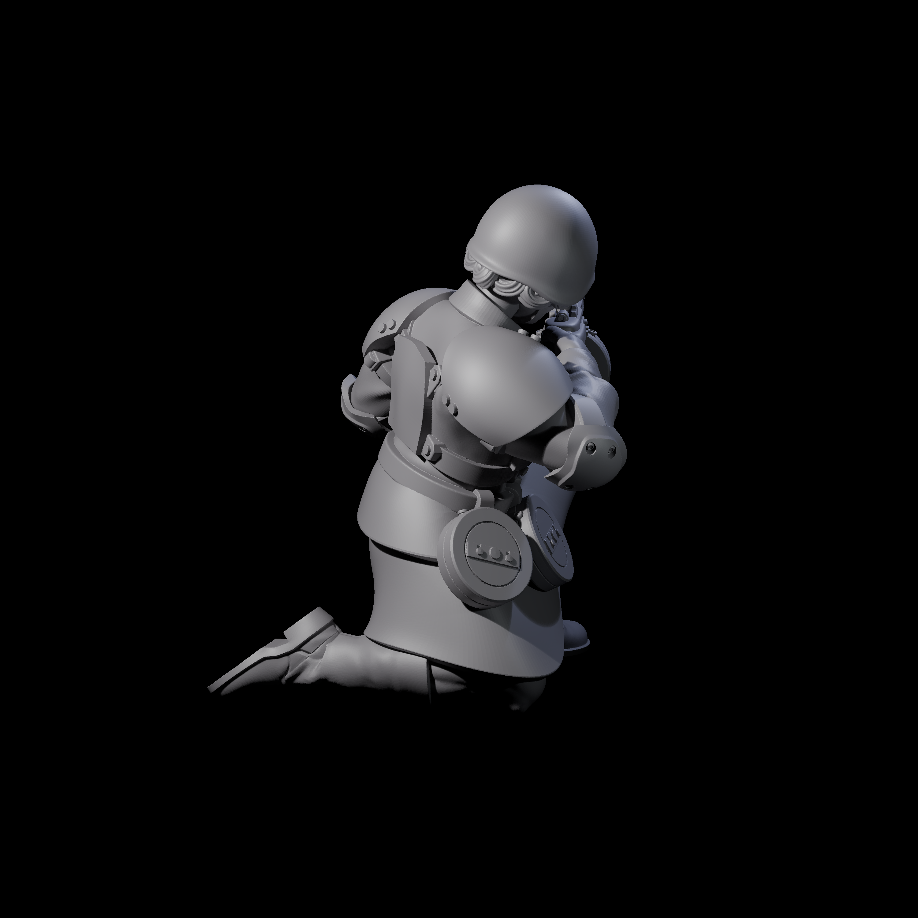 Weird War Soviet Spraying SMG War Maiden E Miniature for Dungeons and Dragons, Pathfinder or other TTRPGs