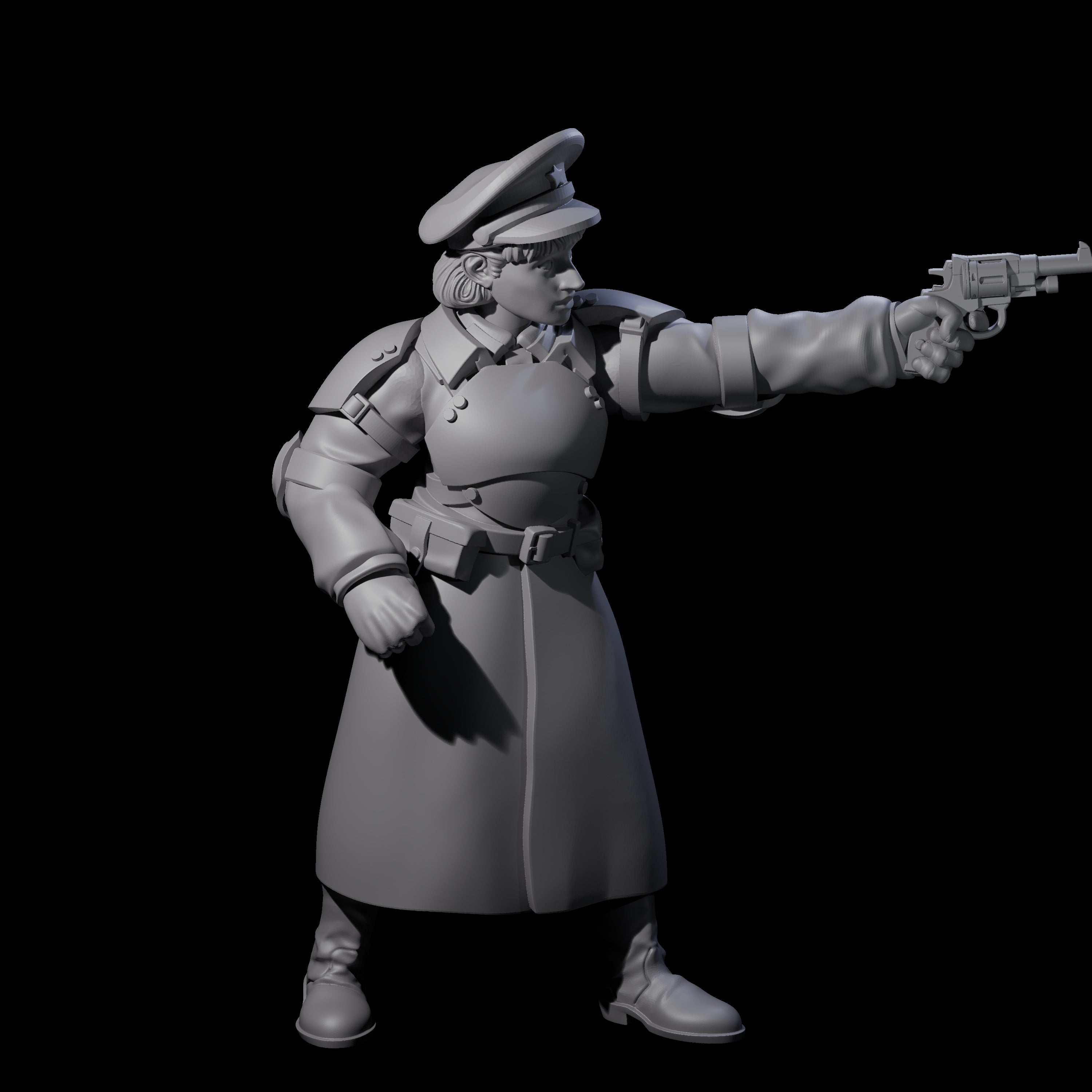 Weird War Soviet Stern NCO B Miniature for Dungeons and Dragons, Pathfinder or other TTRPGs