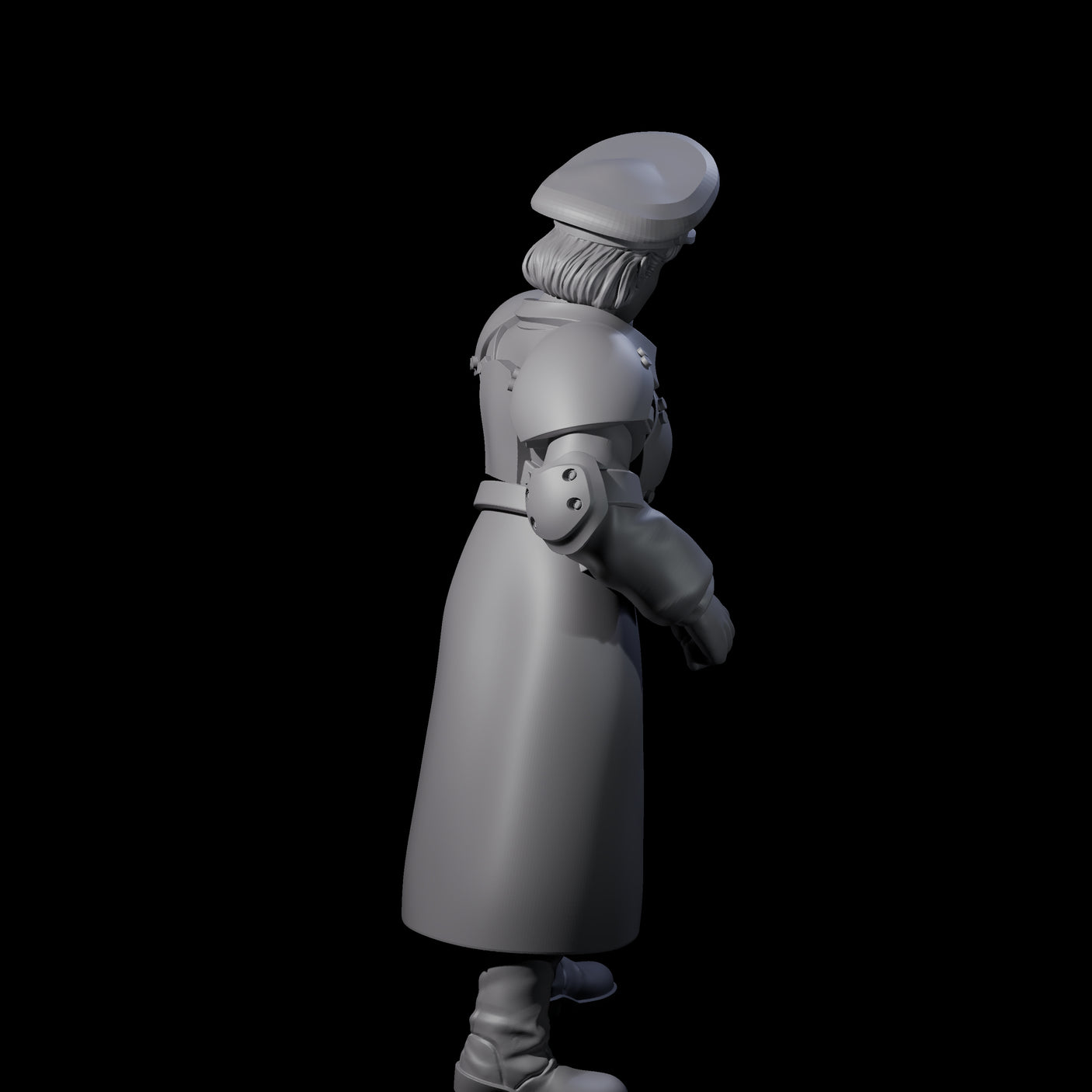 Weird War Soviet Stern NCO B Miniature for Dungeons and Dragons, Pathfinder or other TTRPGs